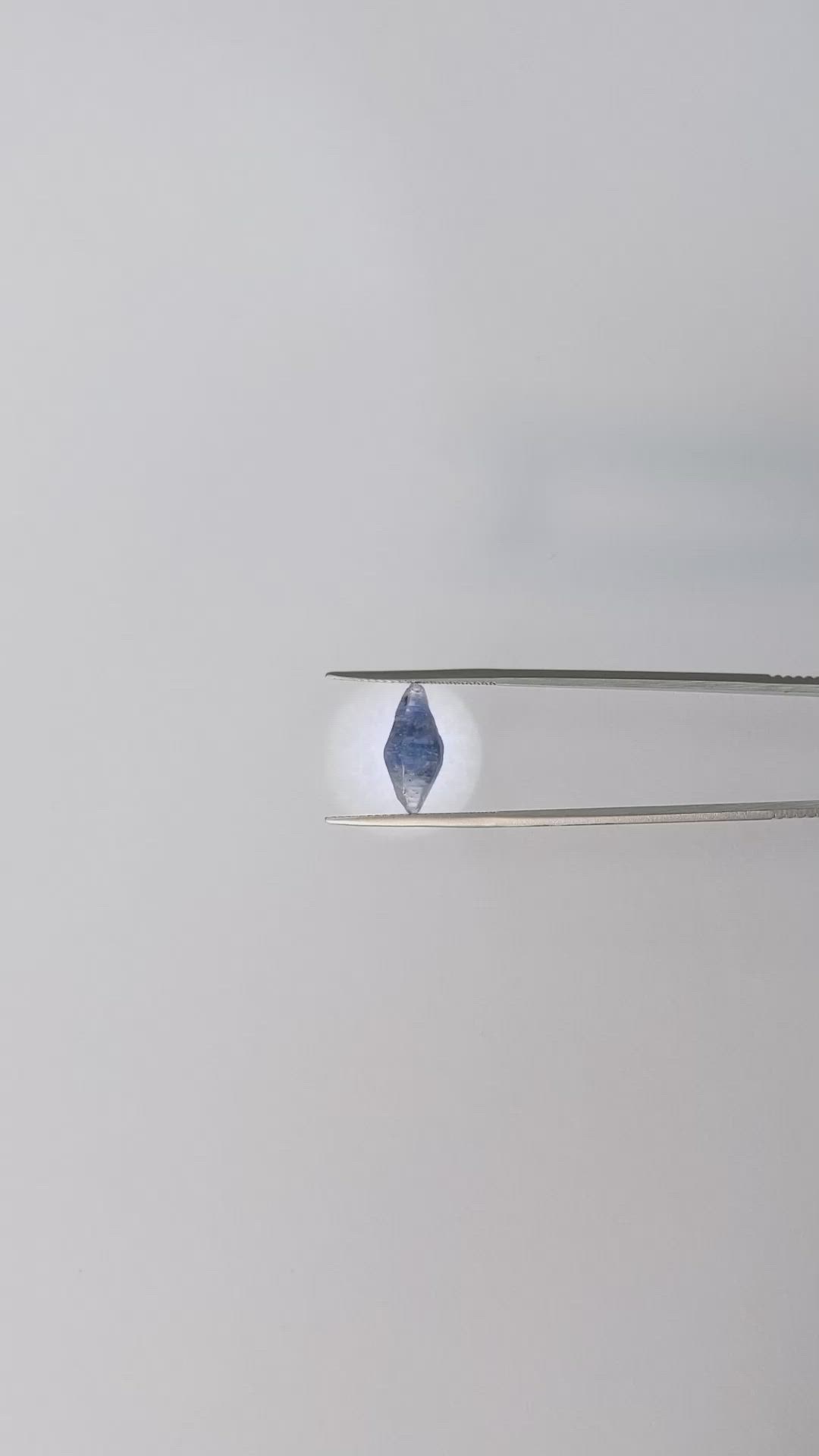 3.61 Ct. Blue Sapphire Crystal from Ceylon (Sri Lanka) Size Video