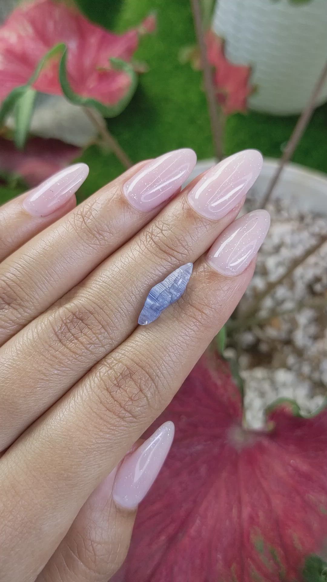 4.01 Ct. Blue Sapphire Crystal from Ceylon (Sri Lanka) Size Video