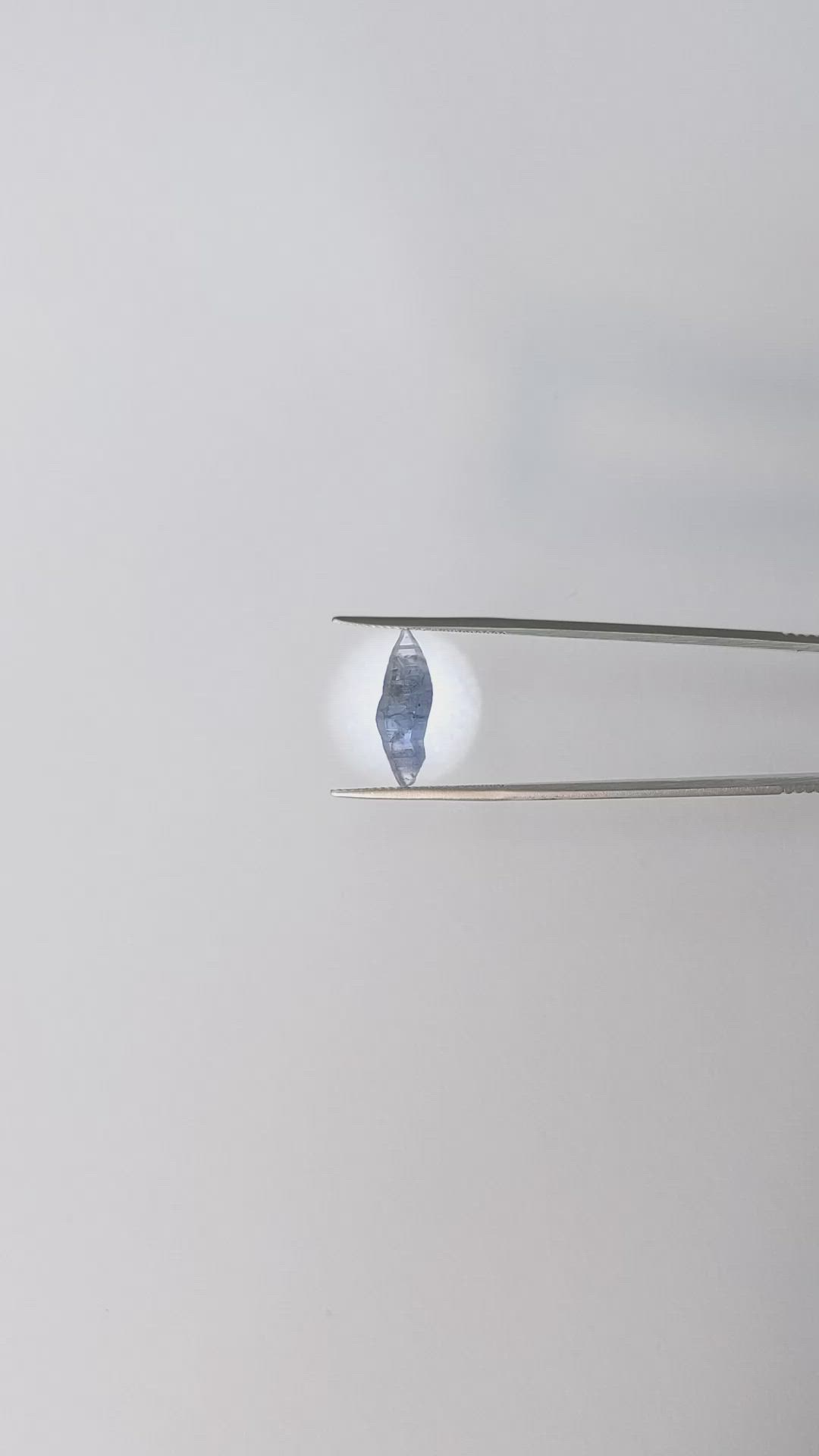 4.01 Ct. Blue Sapphire Crystal from Ceylon (Sri Lanka) Size Video