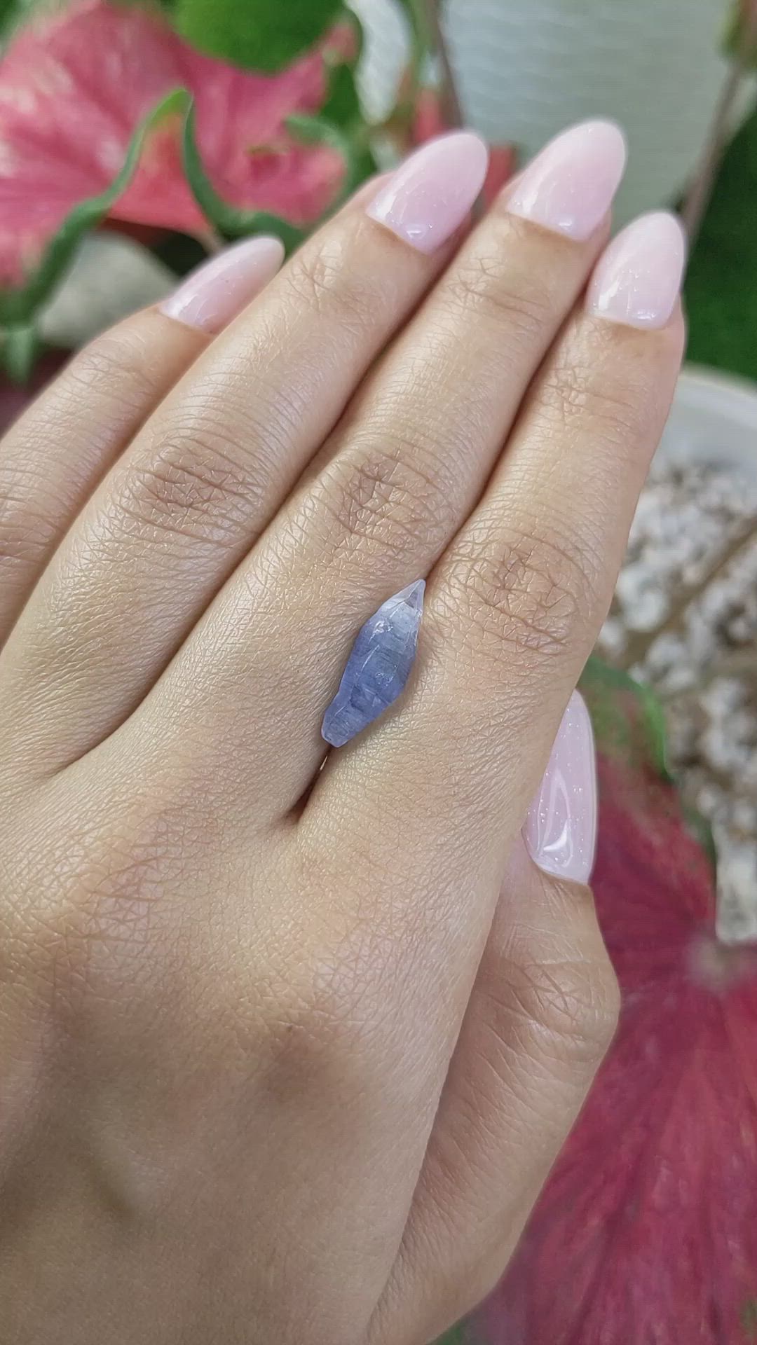 4.01 Ct. Blue Sapphire Crystal from Ceylon (Sri Lanka) Size Video