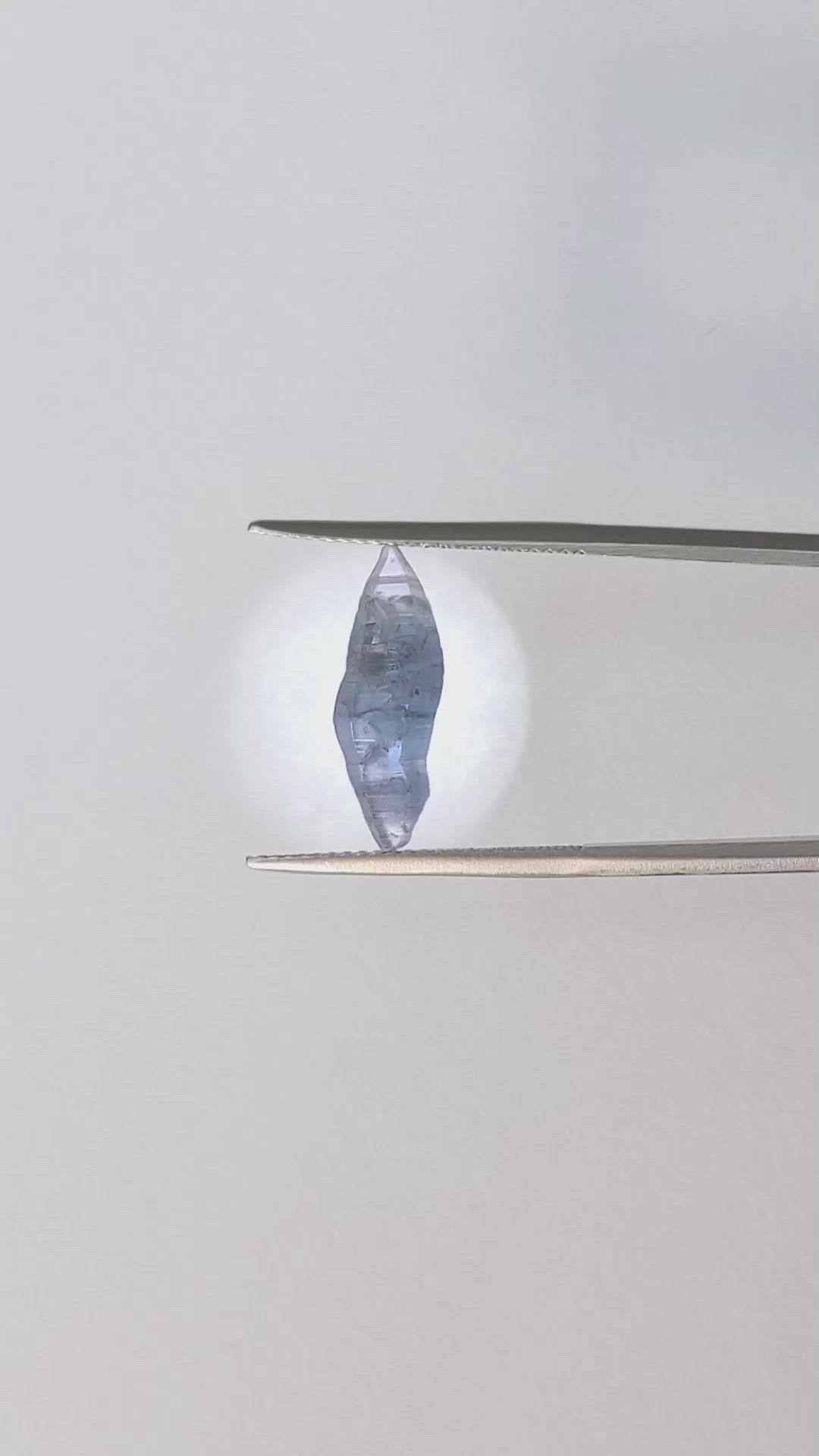 4.01 Ct. Blue Sapphire Crystal from Ceylon (Sri Lanka) Size Video