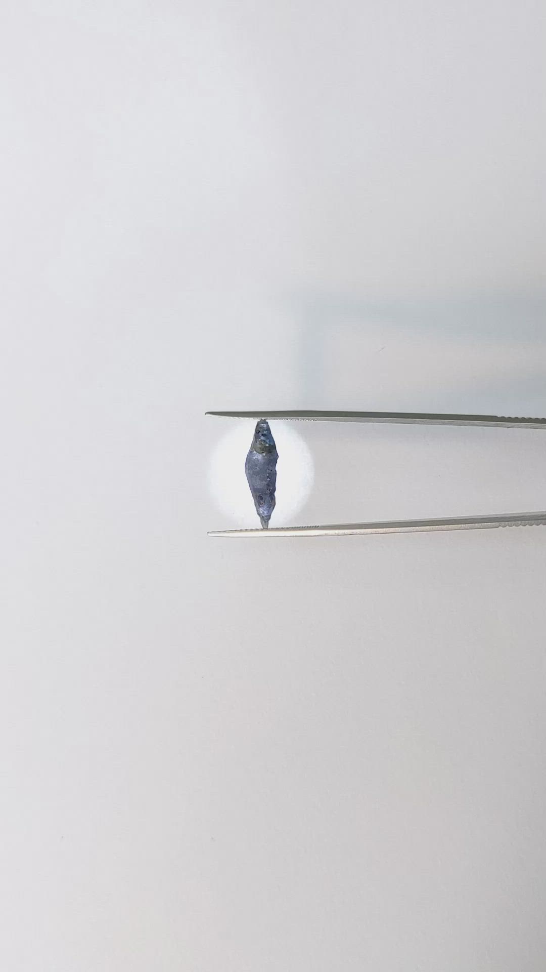 3.19 Ct. Blue Sapphire Crystal from Ceylon (Sri Lanka) Size Video