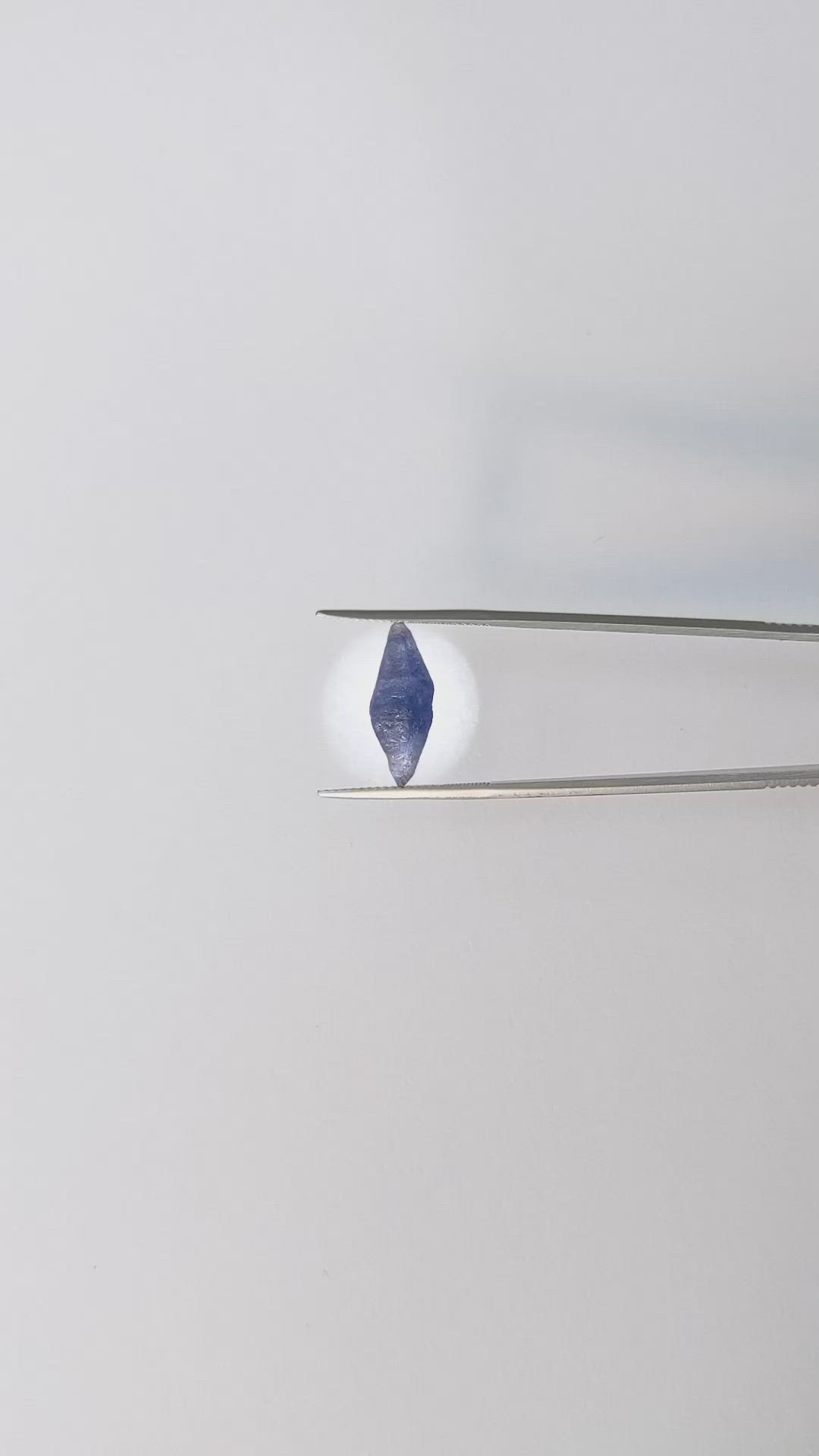5.18 Ct. Blue Sapphire Crystal from Ceylon (Sri Lanka) Size Video