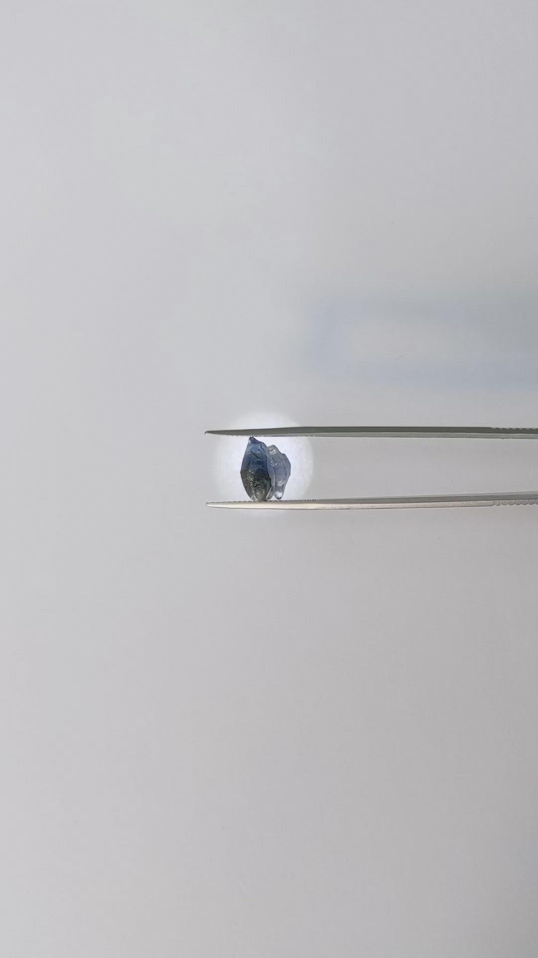 4.44 Ct. Blue Sapphire Crystal from Ceylon (Sri Lanka) Size Video