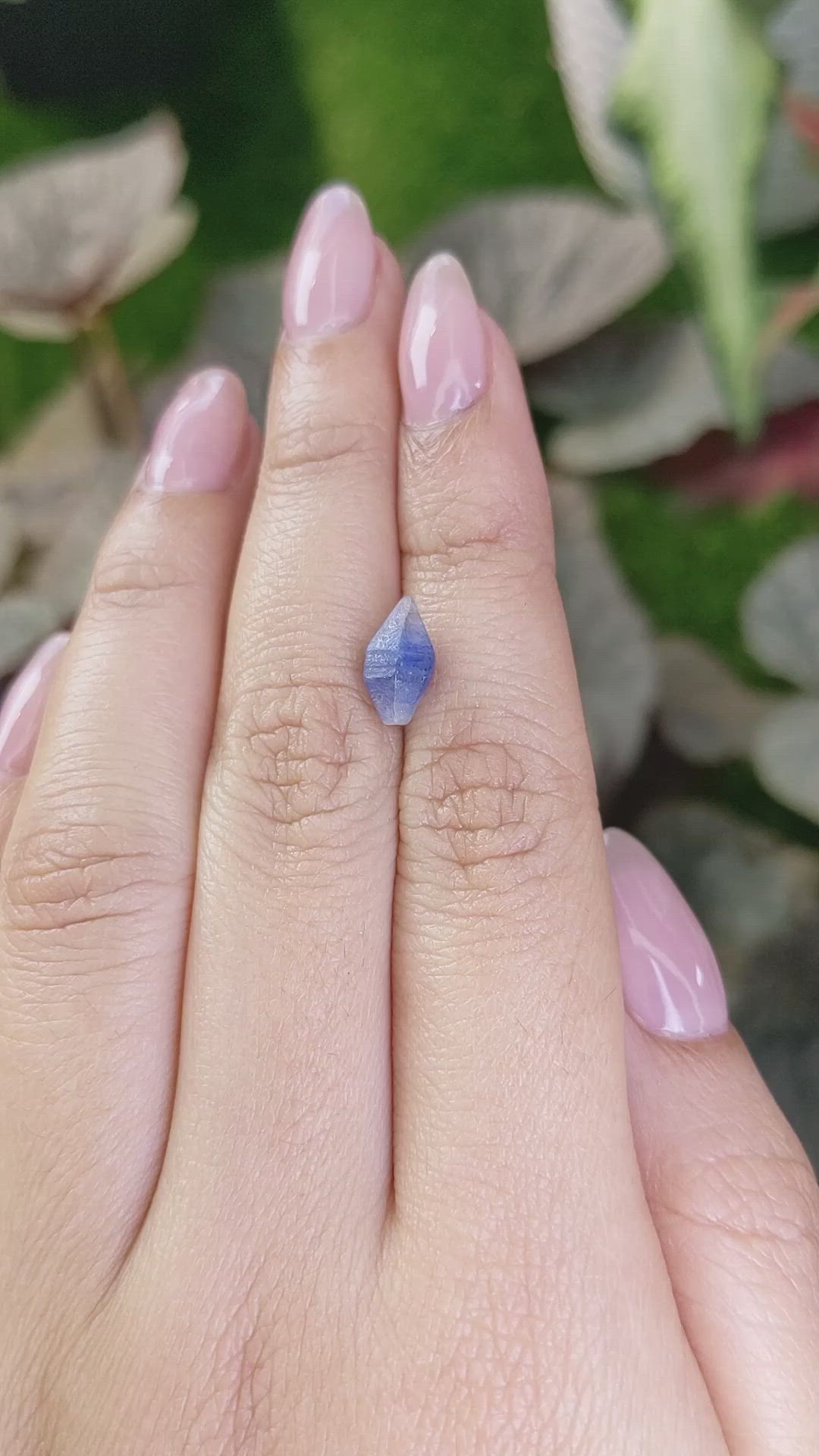 2.69 Ct. Blue Sapphire Crystal from Ceylon (Sri Lanka) Size Video