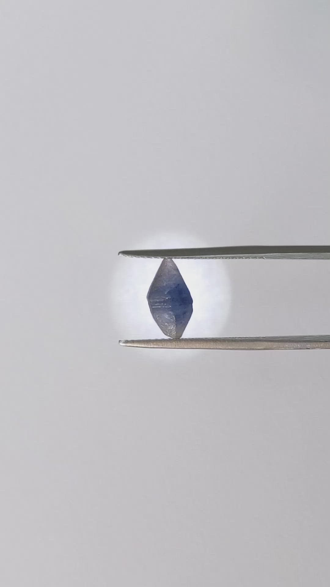 2.69 Ct. Blue Sapphire Crystal from Ceylon (Sri Lanka) Size Video