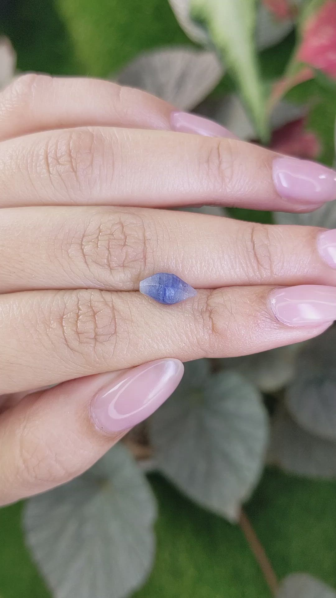 2.69 Ct. Blue Sapphire Crystal from Ceylon (Sri Lanka) Size Video