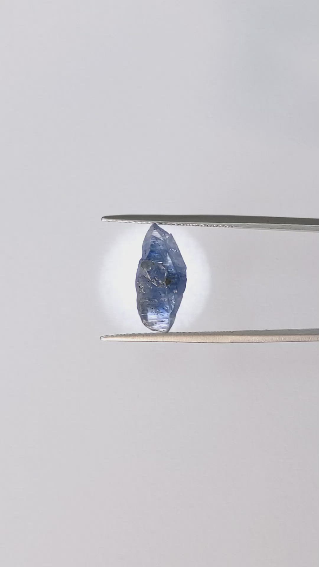 5.48 Ct. Blue Sapphire Crystal from Ceylon (Sri Lanka) Size Video