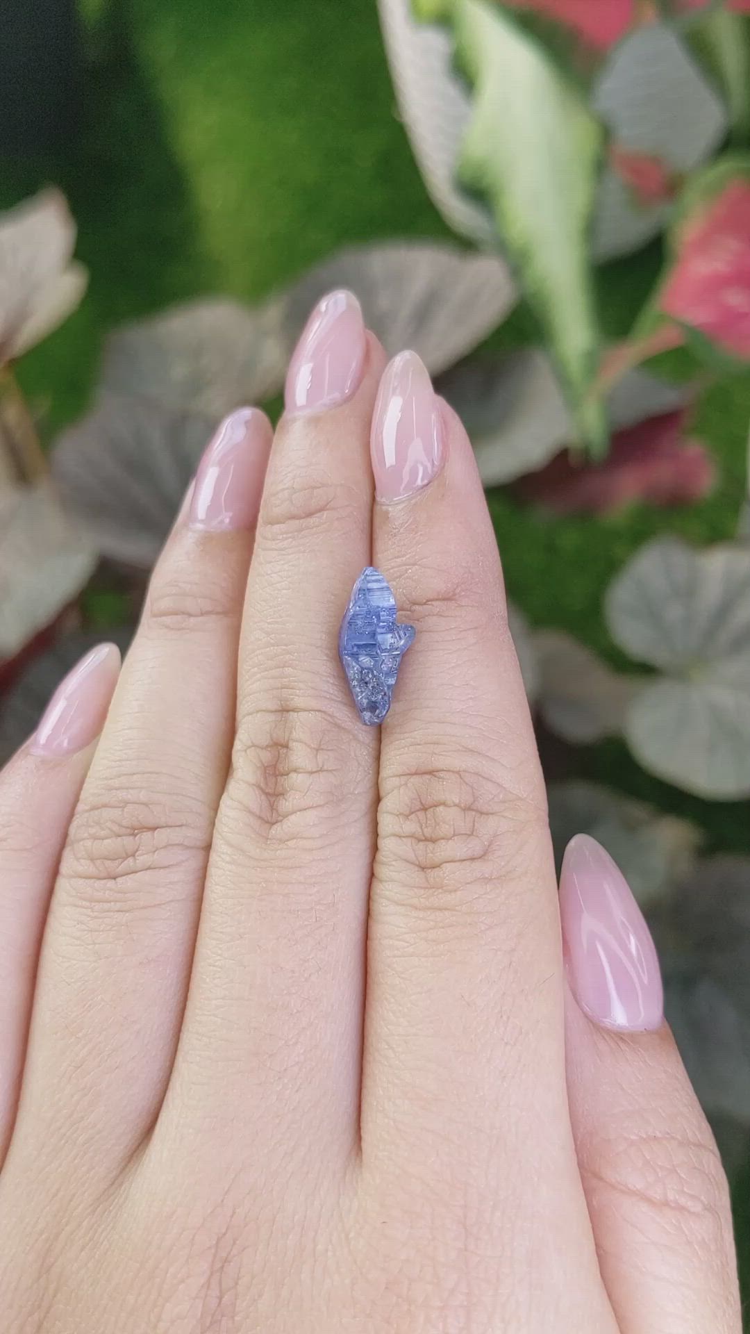 5.48 Ct. Blue Sapphire Crystal from Ceylon (Sri Lanka) Size Video