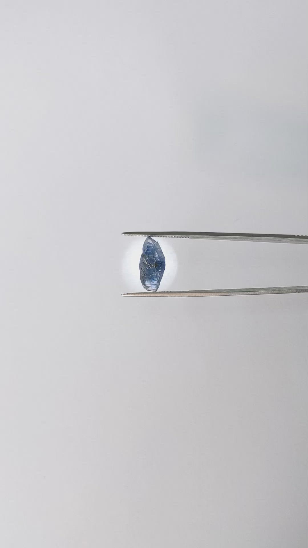 5.48 Ct. Blue Sapphire Crystal from Ceylon (Sri Lanka) Size Video