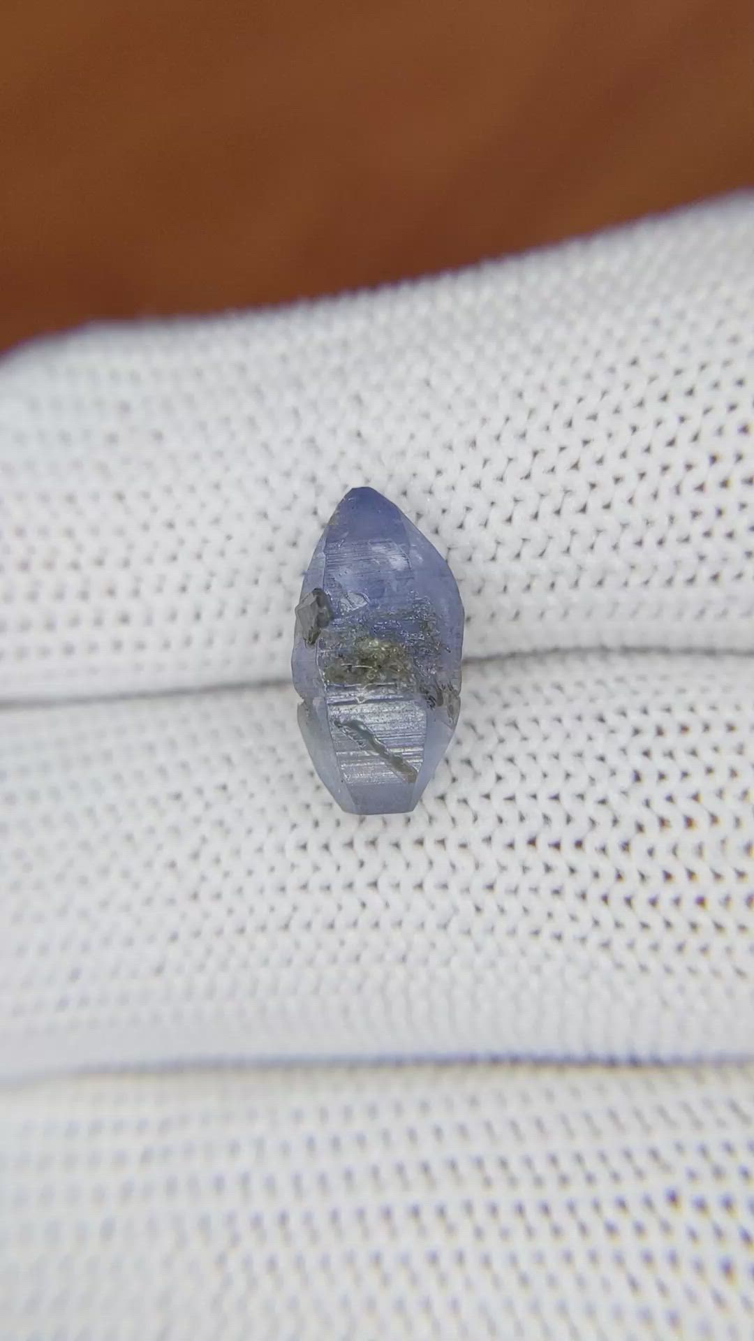 4.62 Ct. Blue Sapphire Crystal from Ceylon (Sri Lanka) Size Video
