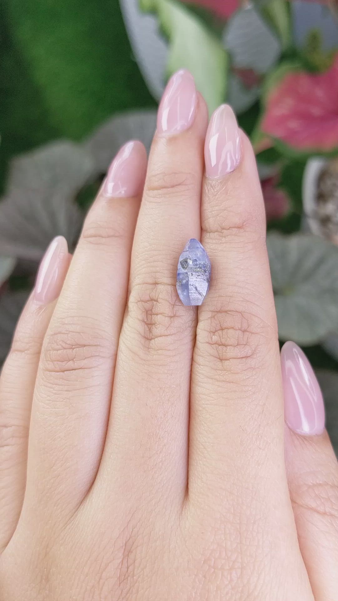 4.62 Ct. Blue Sapphire Crystal from Ceylon (Sri Lanka) Size Video