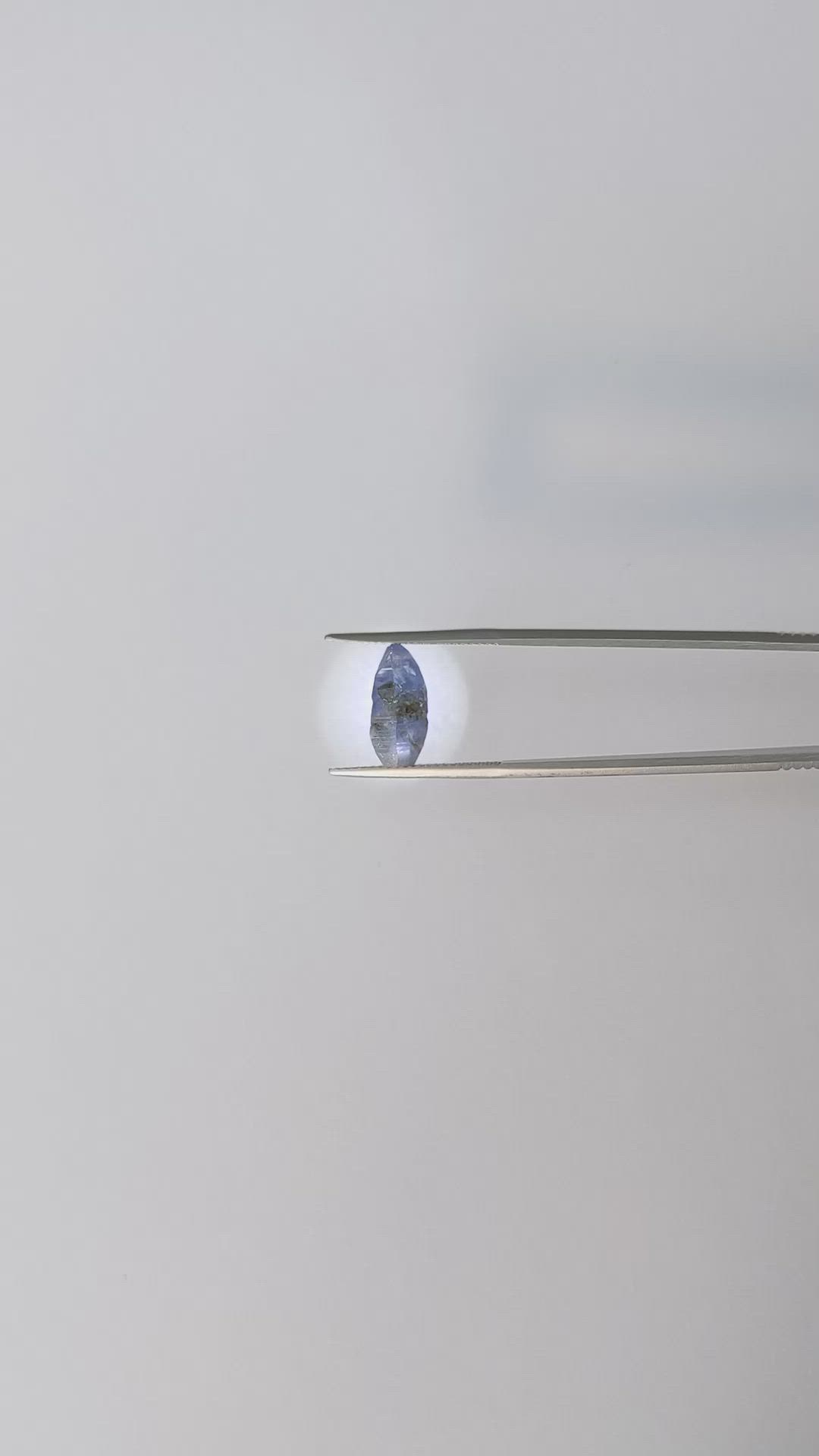 4.62 Ct. Blue Sapphire Crystal from Ceylon (Sri Lanka) Size Video