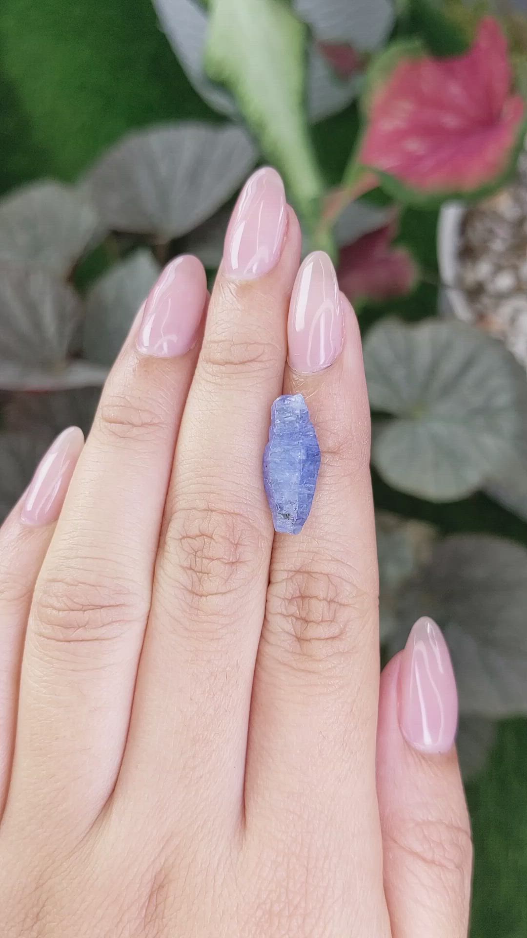 8.46 Ct. Blue Sapphire Crystal from Ceylon (Sri Lanka) Size Video