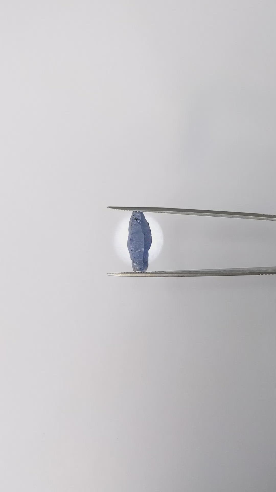 8.46 Ct. Blue Sapphire Crystal from Ceylon (Sri Lanka) Size Video