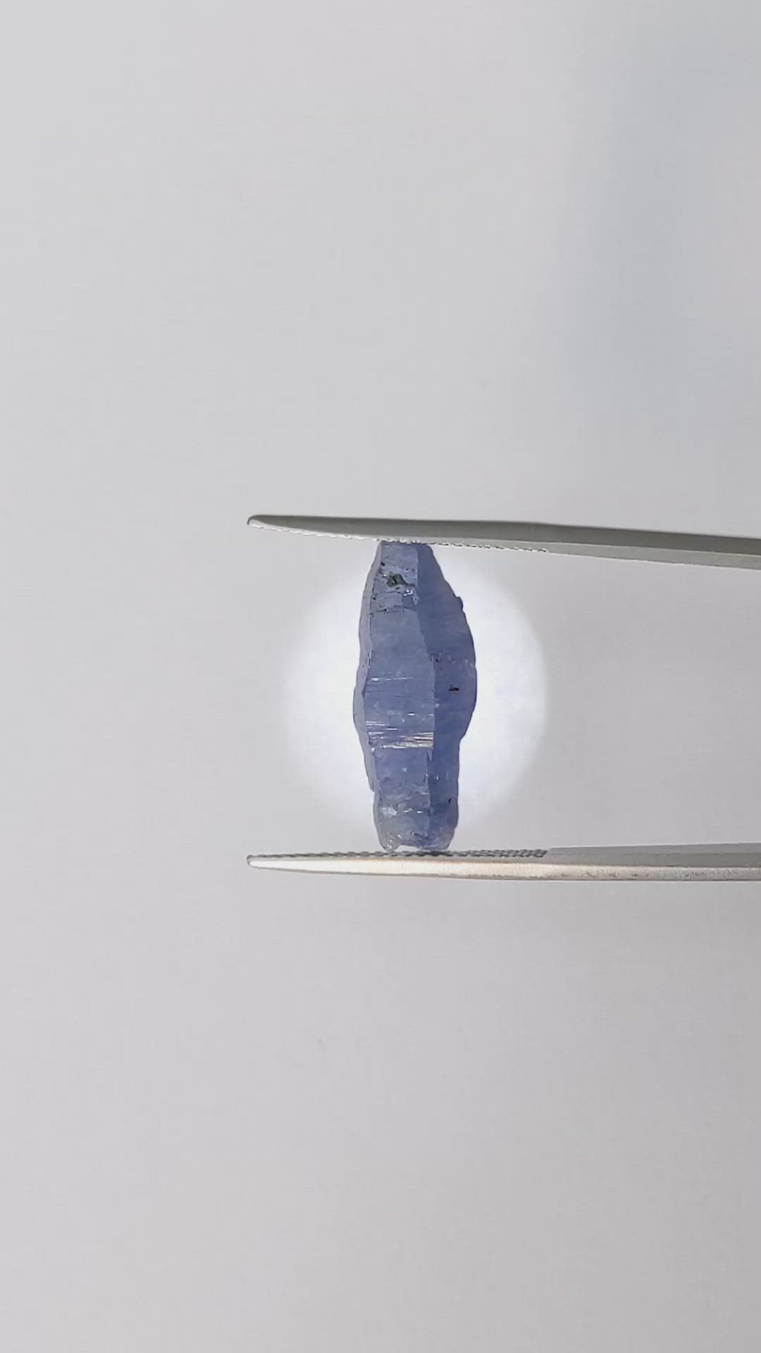 8.46 Ct. Blue Sapphire Crystal from Ceylon (Sri Lanka) Size Video
