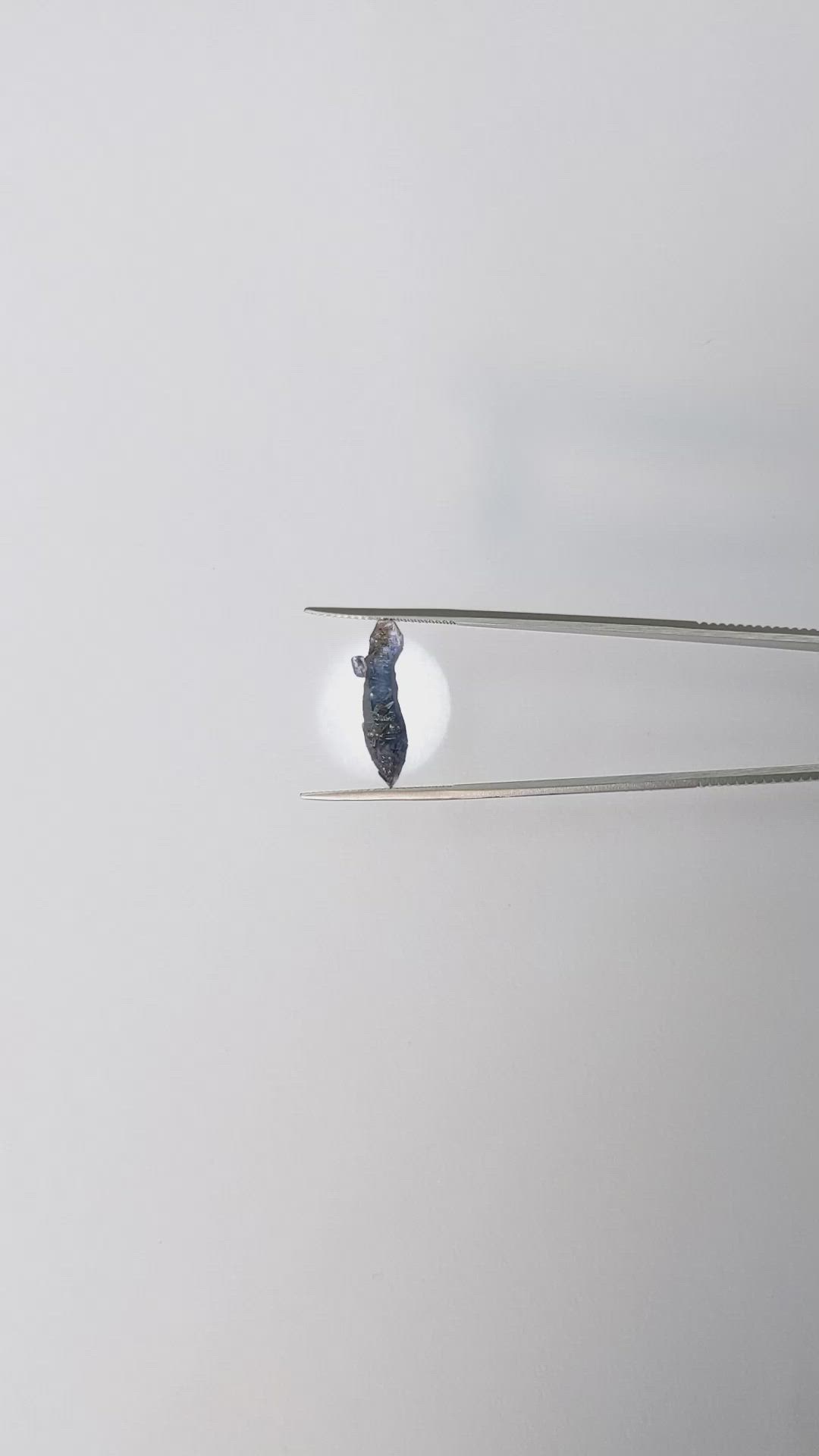 4.08 Ct. Blue Sapphire Crystal from Ceylon (Sri Lanka) Size Video