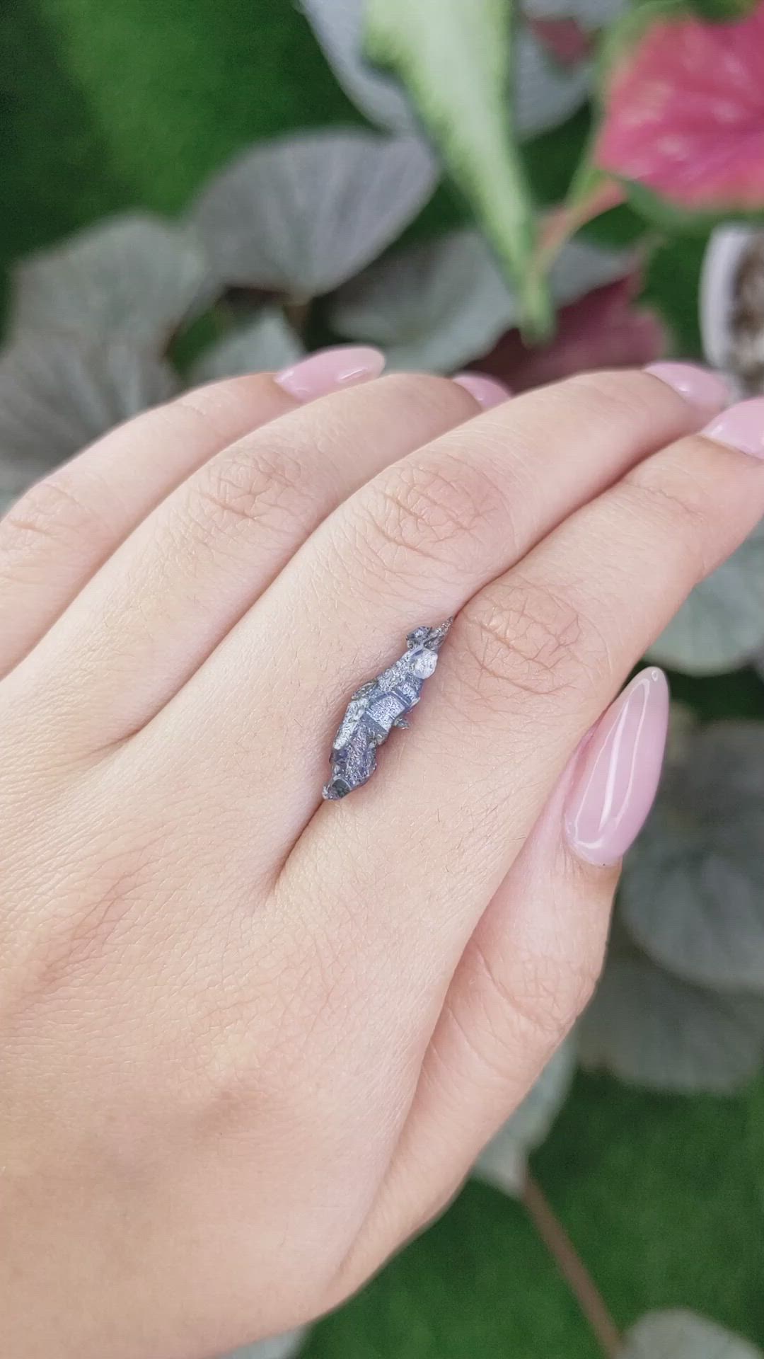 4.08 Ct. Blue Sapphire Crystal from Ceylon (Sri Lanka) Size Video