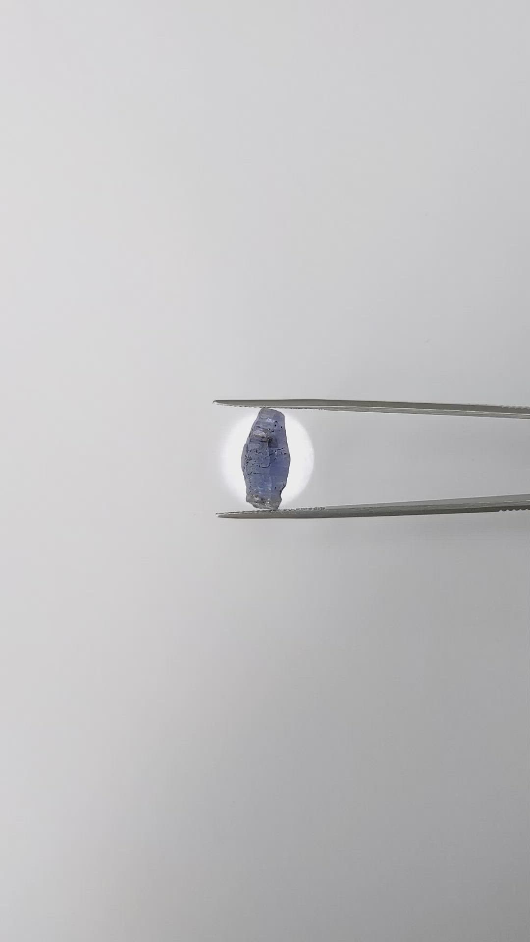 8.67 Ct. Blue Sapphire Crystal from Ceylon (Sri Lanka) Size Video