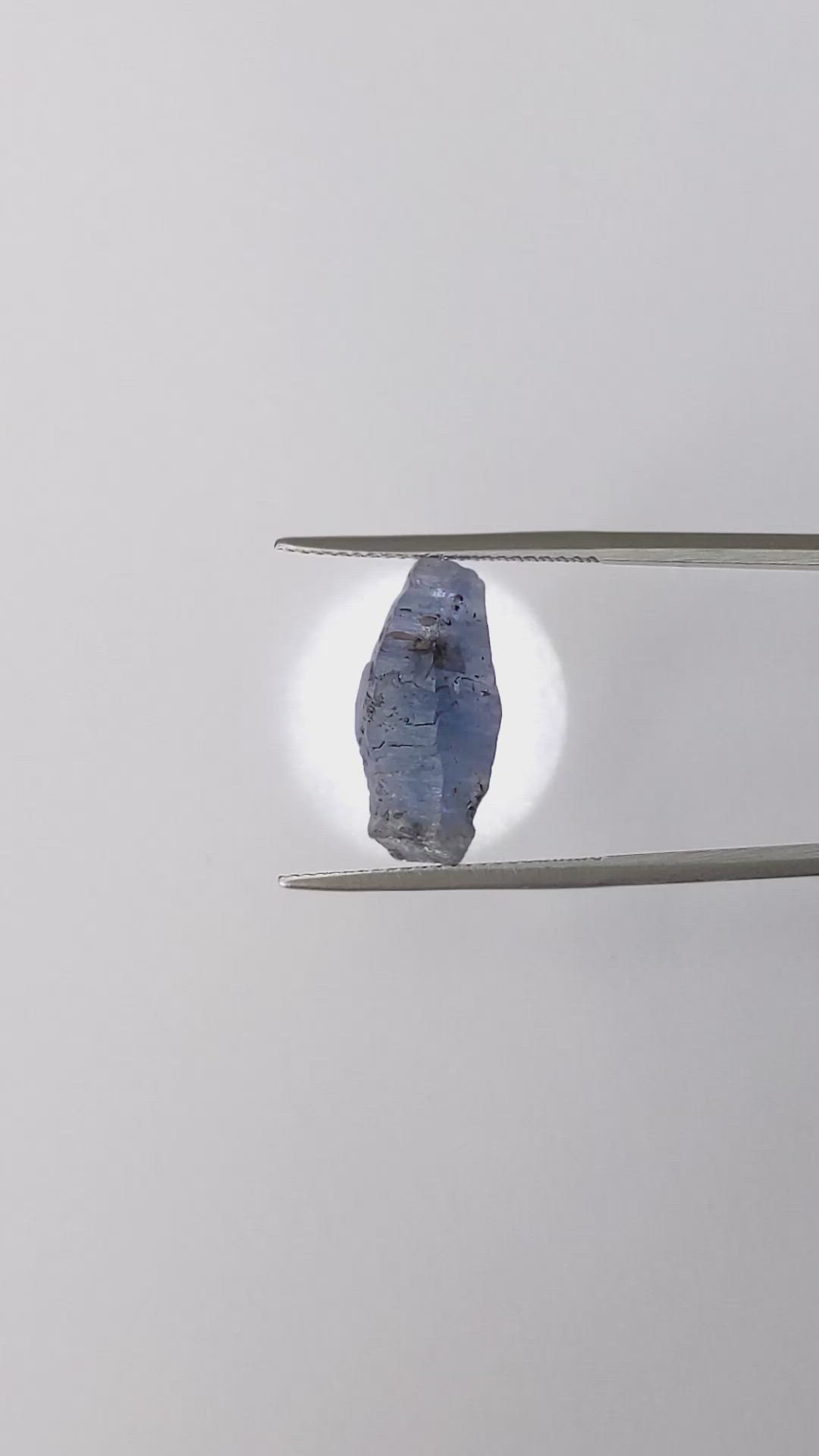8.67 Ct. Blue Sapphire Crystal from Ceylon (Sri Lanka) Size Video