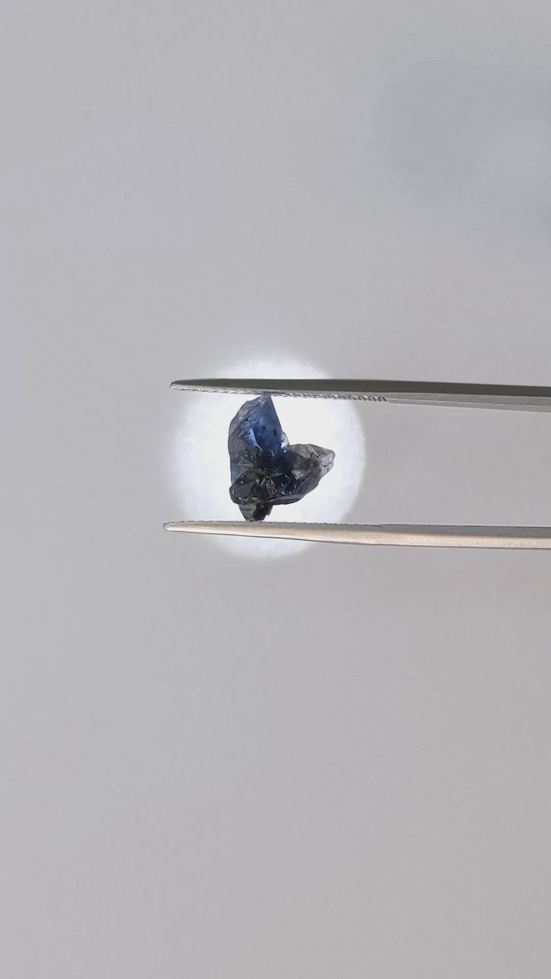 3.79 Ct. Blue Sapphire Crystal from Ceylon (Sri Lanka) Size Video