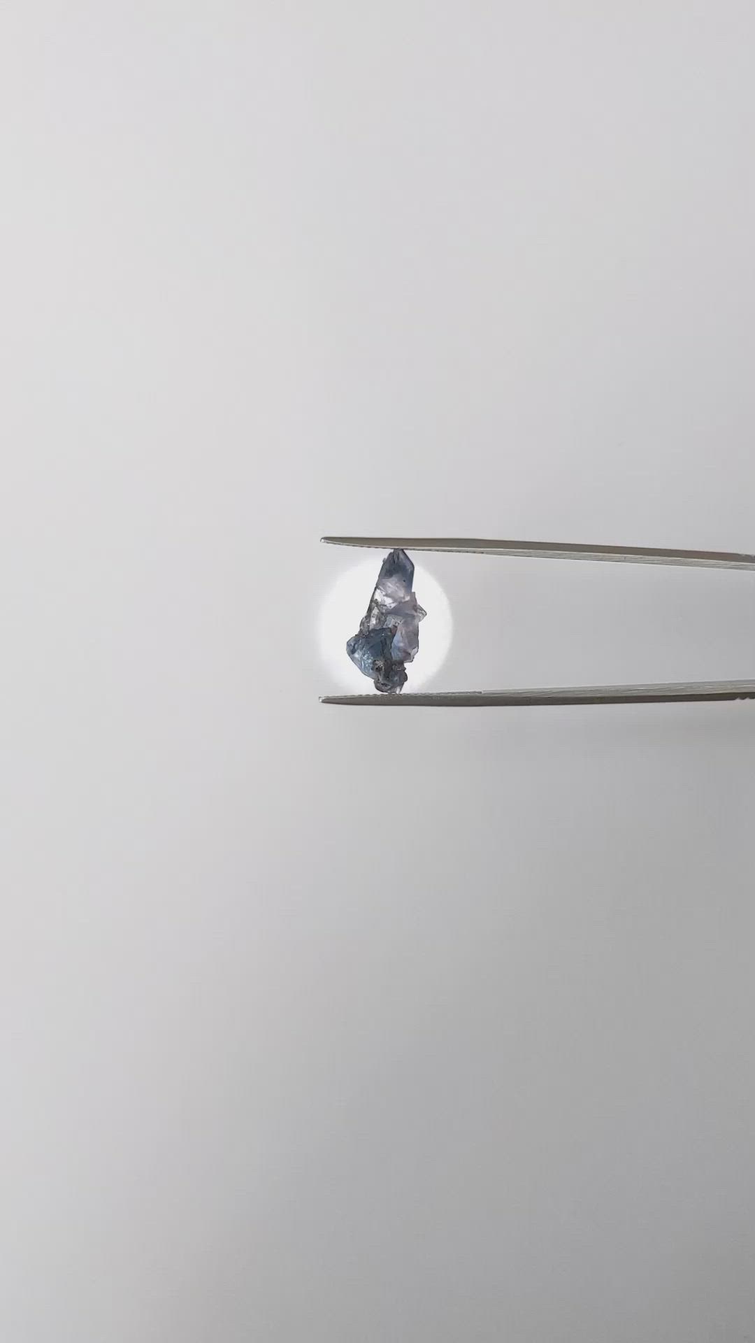 4.66 Ct. Blue Sapphire Crystal from Ceylon (Sri Lanka) Size Video