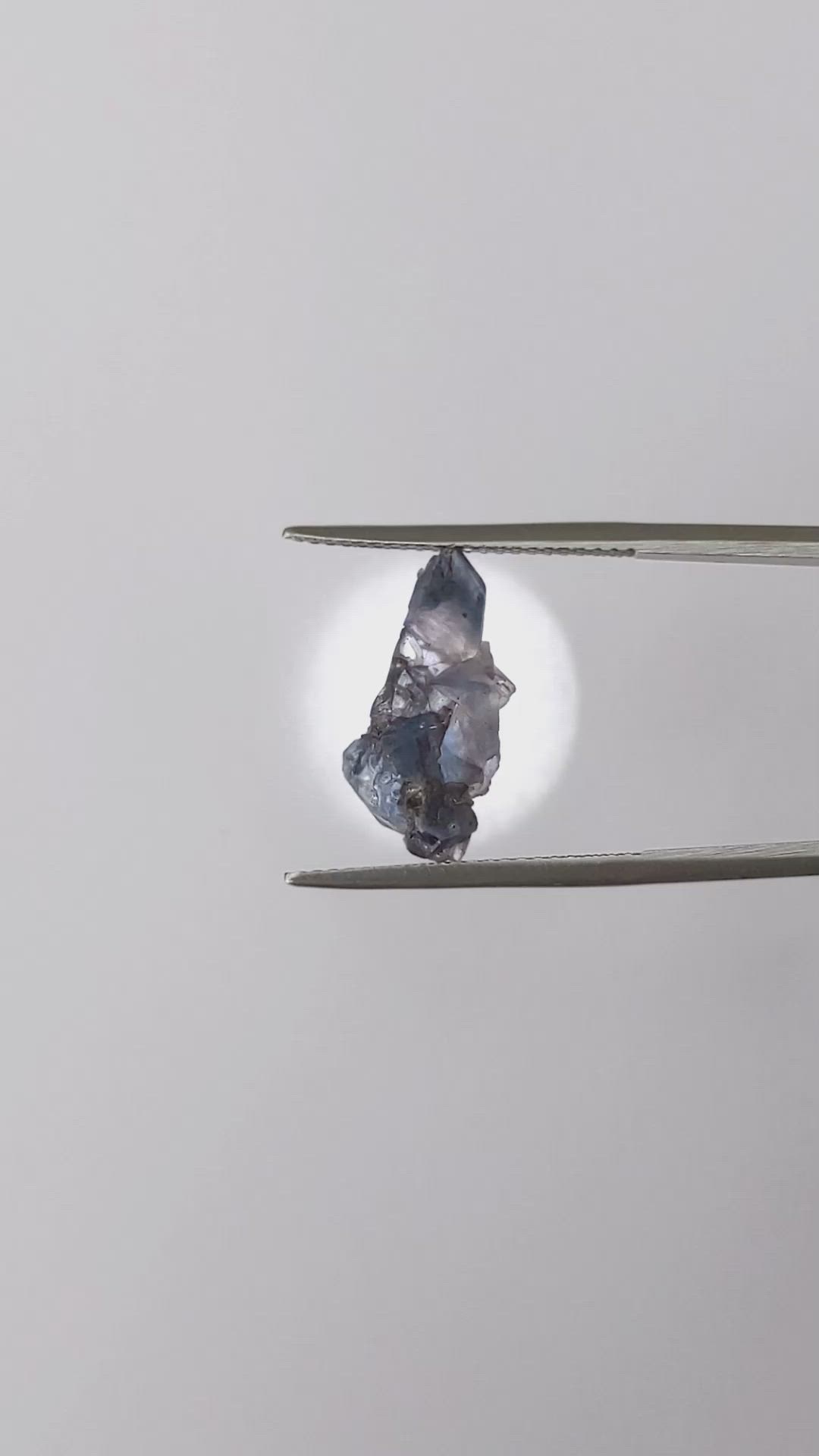 4.66 Ct. Blue Sapphire Crystal from Ceylon (Sri Lanka) Size Video