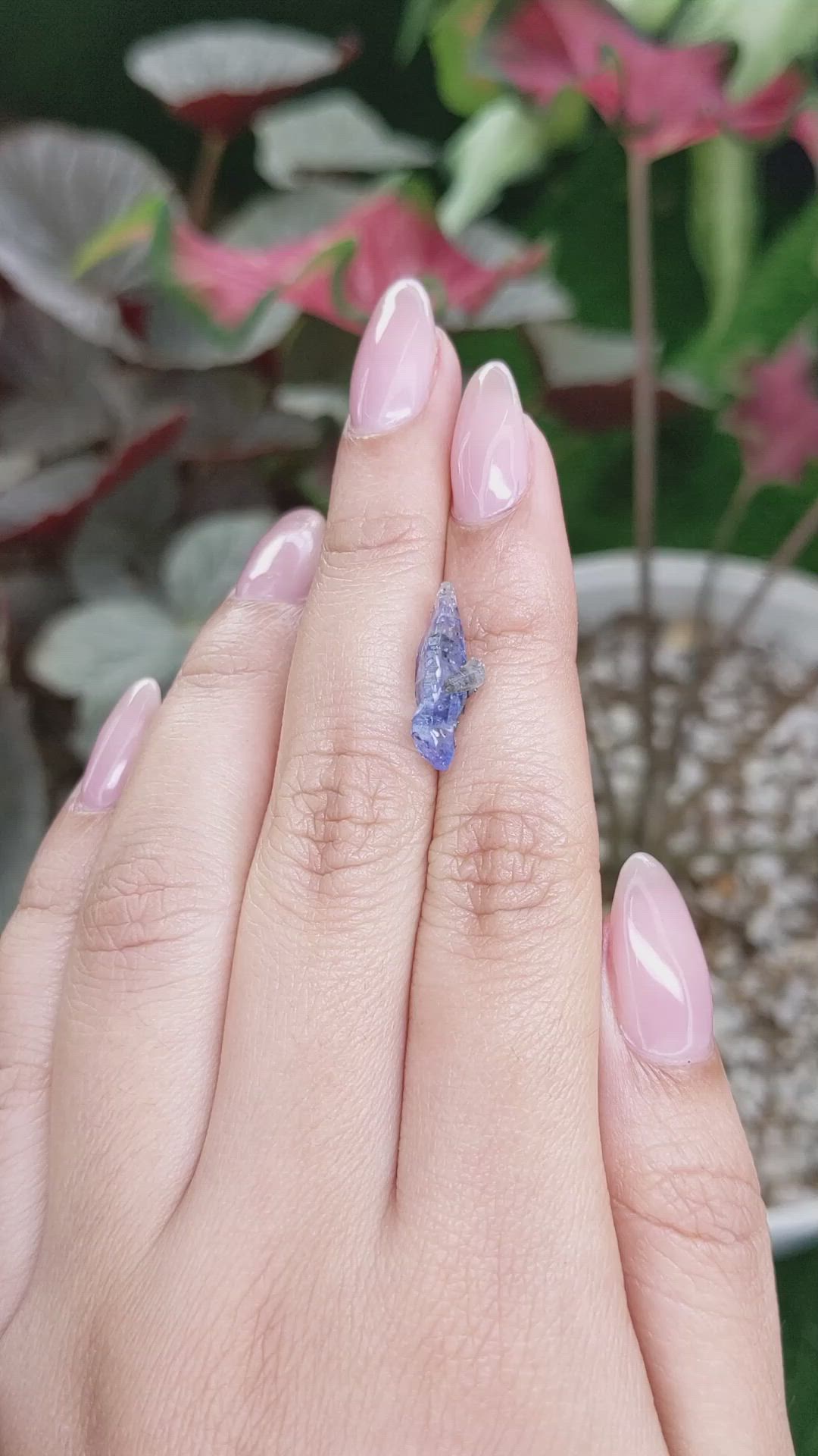 4.22 Ct. Blue Sapphire Crystal from Ceylon (Sri Lanka) Size Video