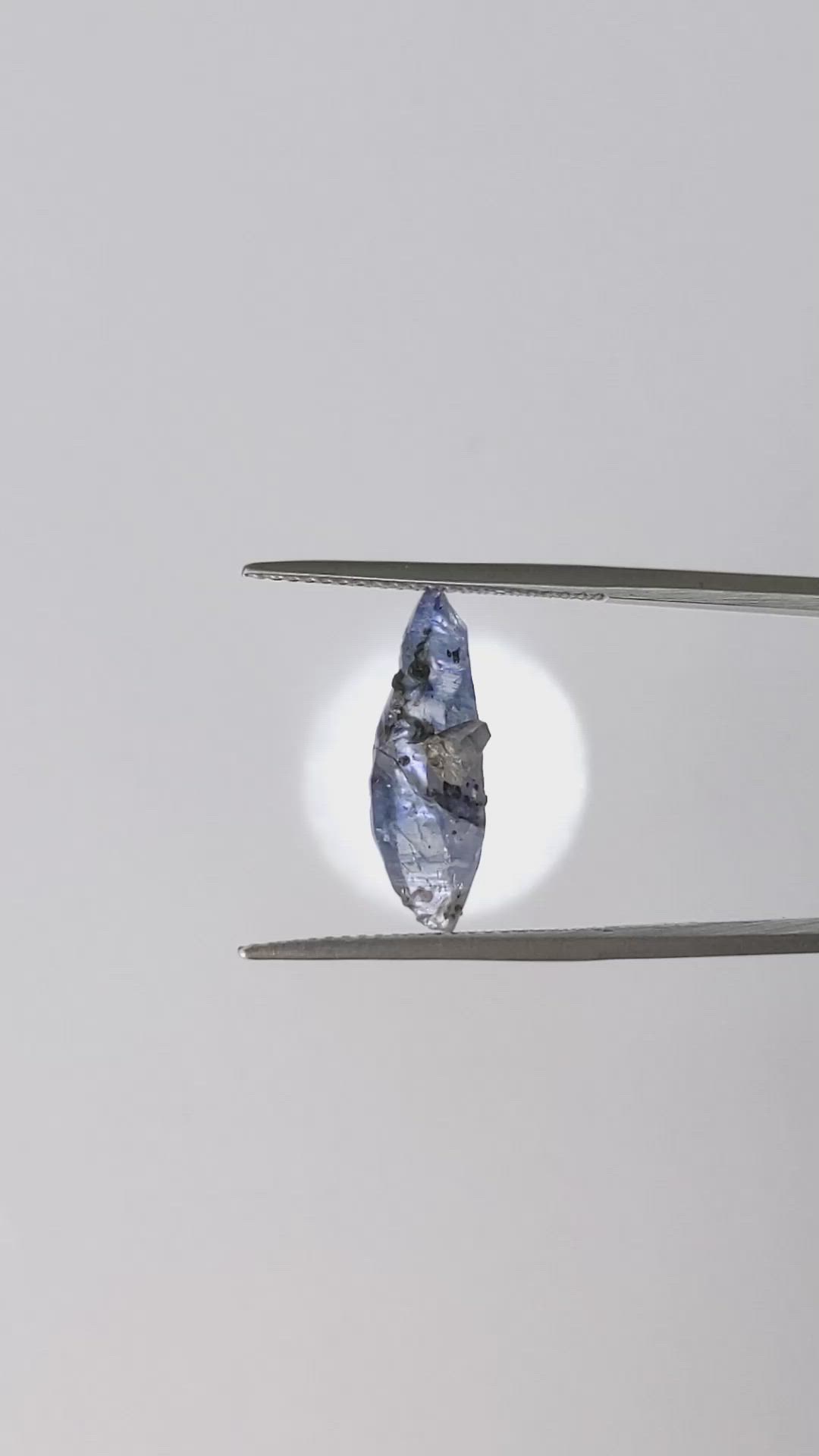 4.22 Ct. Blue Sapphire Crystal from Ceylon (Sri Lanka) Size Video