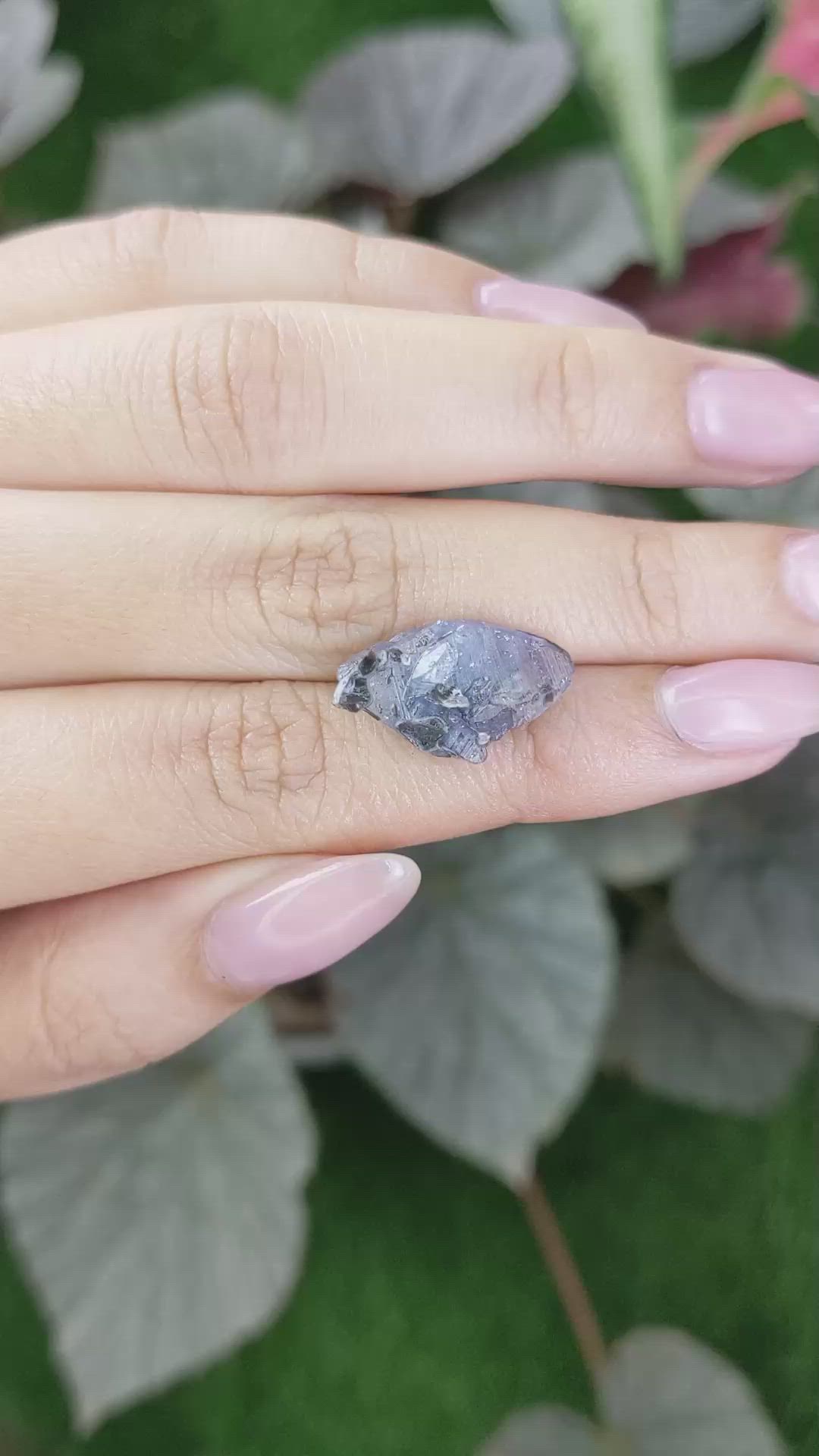 10.59 Ct. Blue Sapphire Crystal from Ceylon (Sri Lanka) Size Video