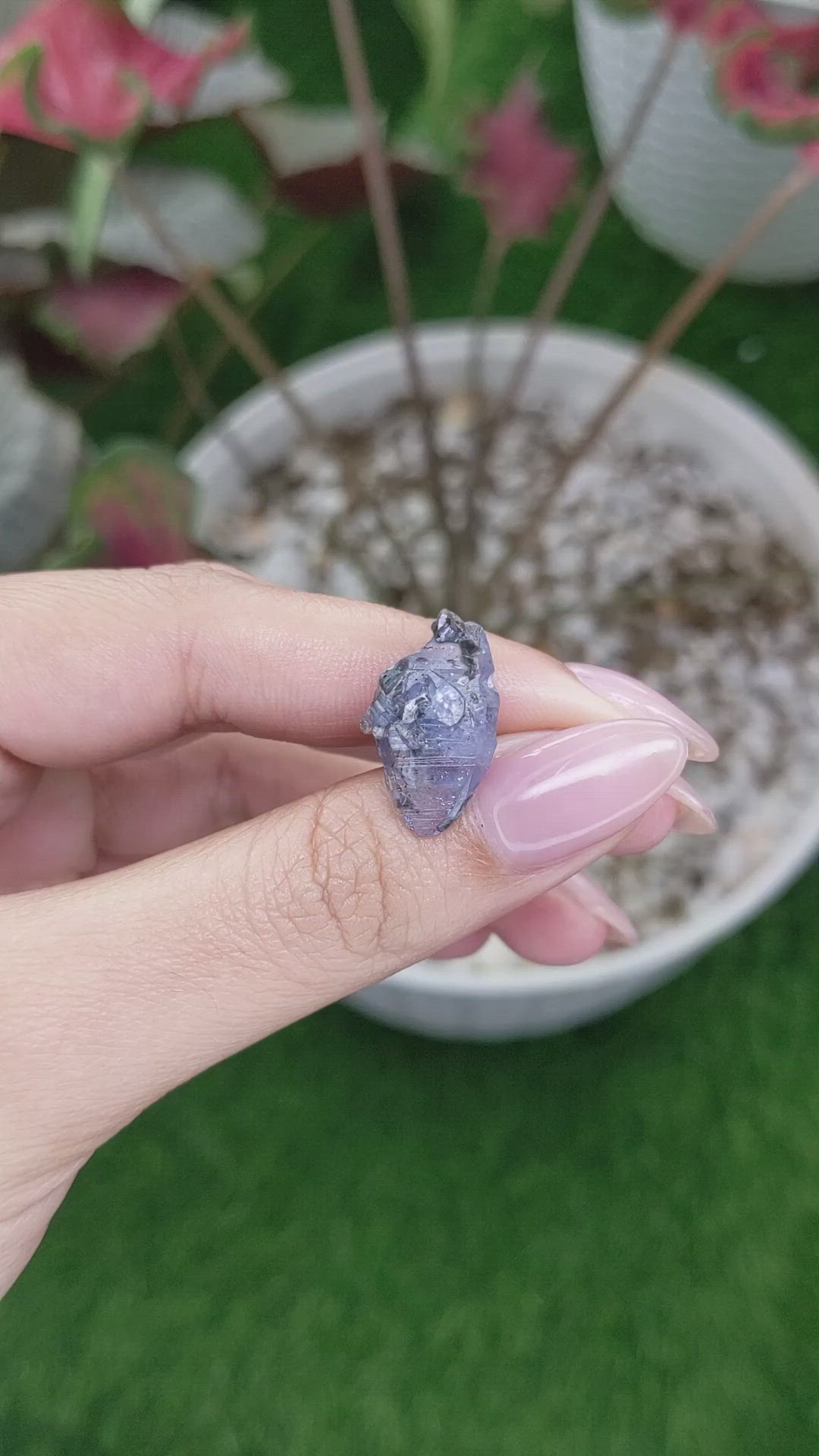 10.59 Ct. Blue Sapphire Crystal from Ceylon (Sri Lanka) Size Video