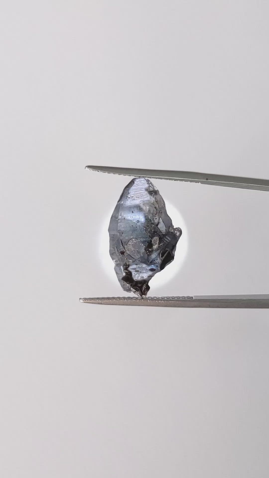 10.59 Ct. Blue Sapphire Crystal from Ceylon (Sri Lanka) Size Video