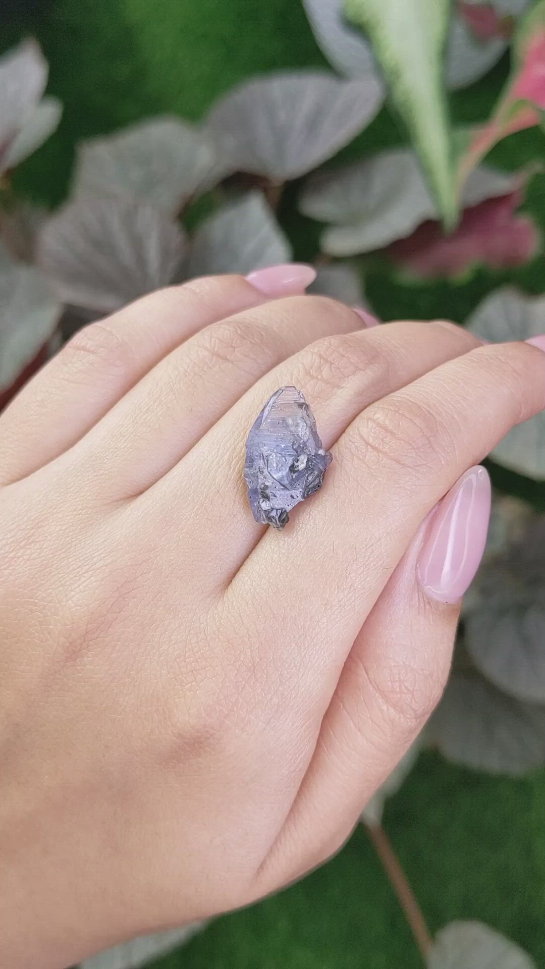 10.59 Ct. Blue Sapphire Crystal from Ceylon (Sri Lanka) Size Video