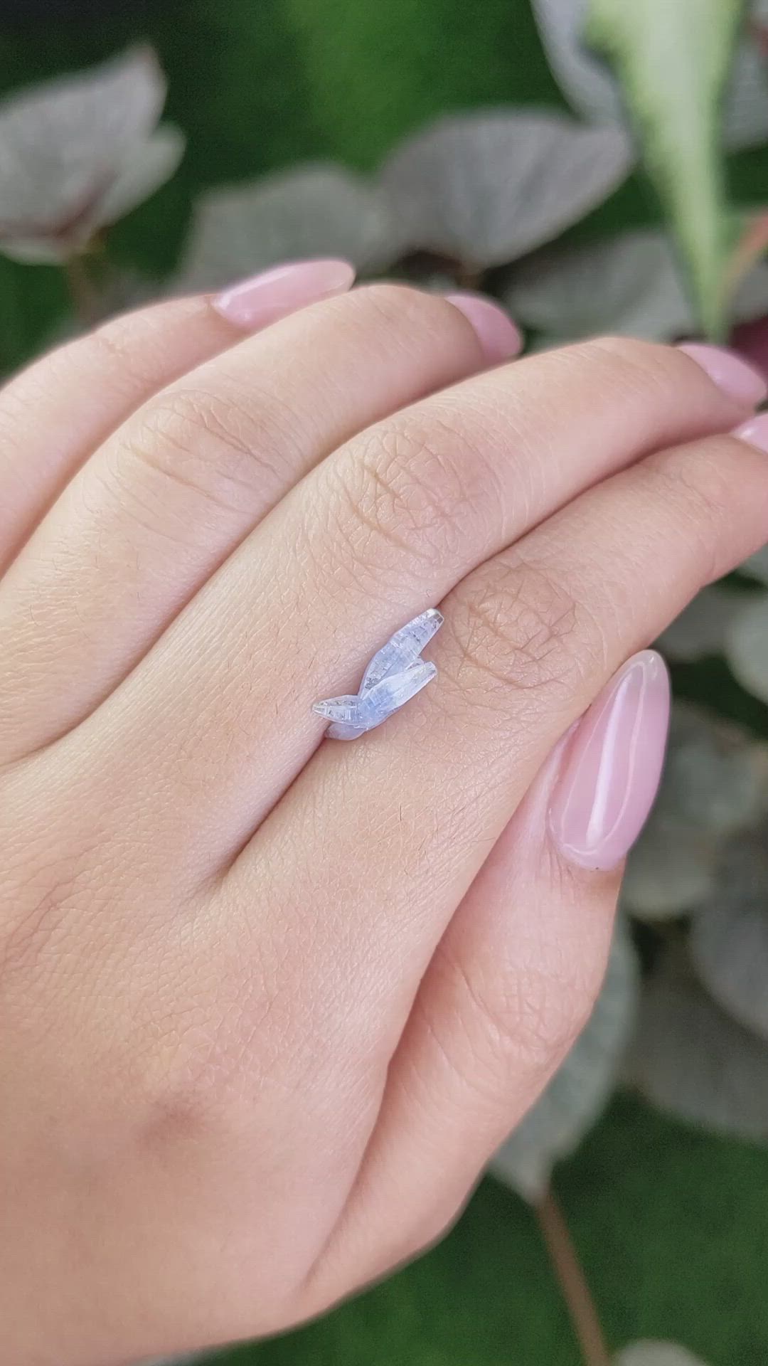 1.79 Ct. Blue Sapphire Crystal from Ceylon (Sri Lanka) Size Video