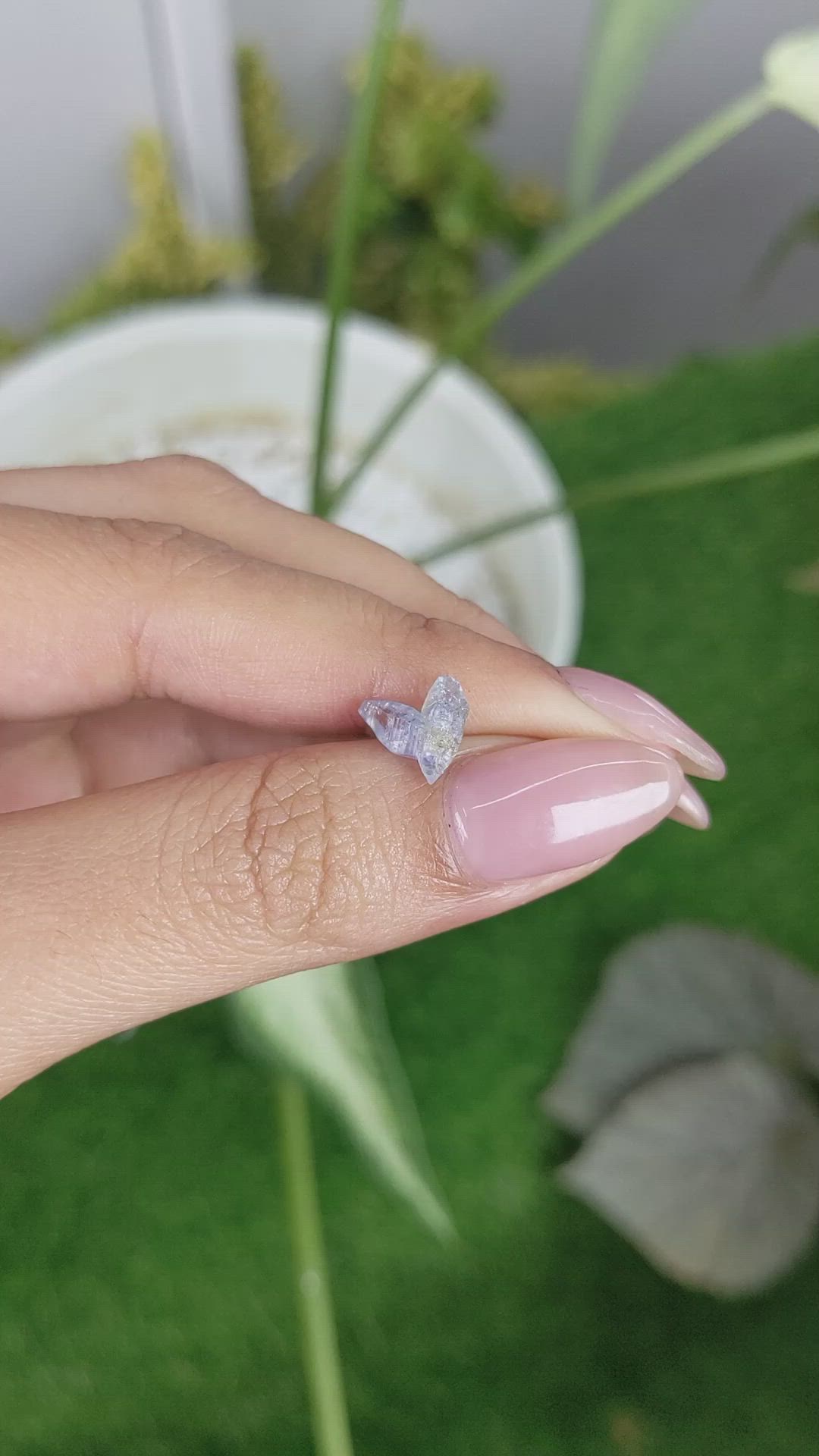 1.74 Ct. Blue Sapphire Crystal from Ceylon (Sri Lanka) Size Video
