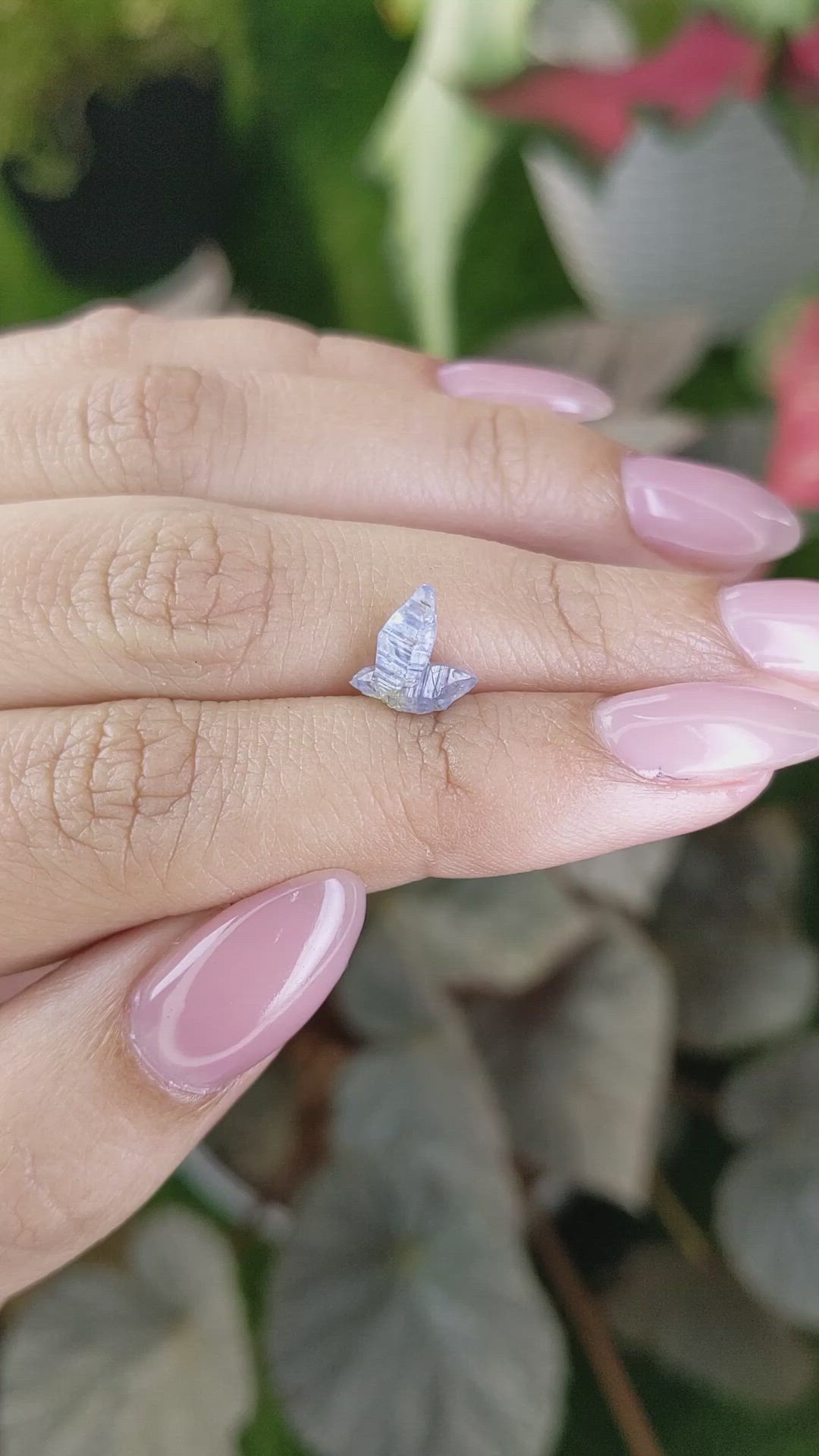1.74 Ct. Blue Sapphire Crystal from Ceylon (Sri Lanka) Size Video