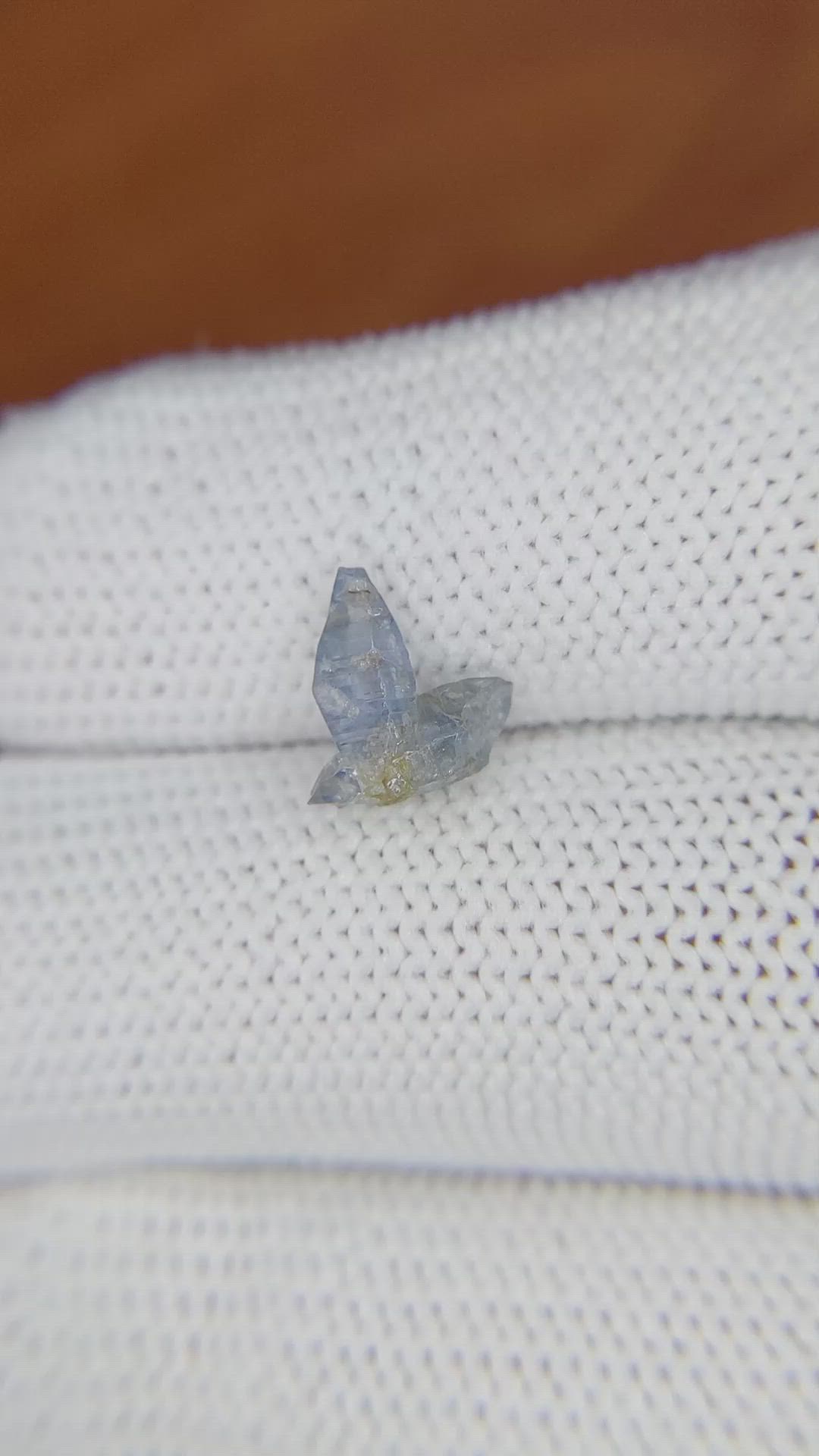 1.74 Ct. Blue Sapphire Crystal from Ceylon (Sri Lanka) Size Video