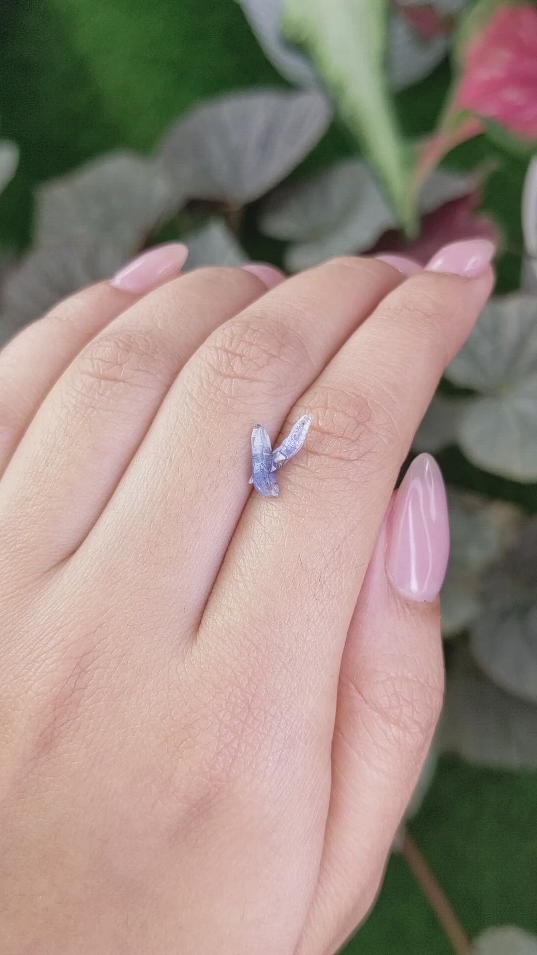 1.22 Ct. Blue Sapphire Crystal from Ceylon (Sri Lanka) Size Video