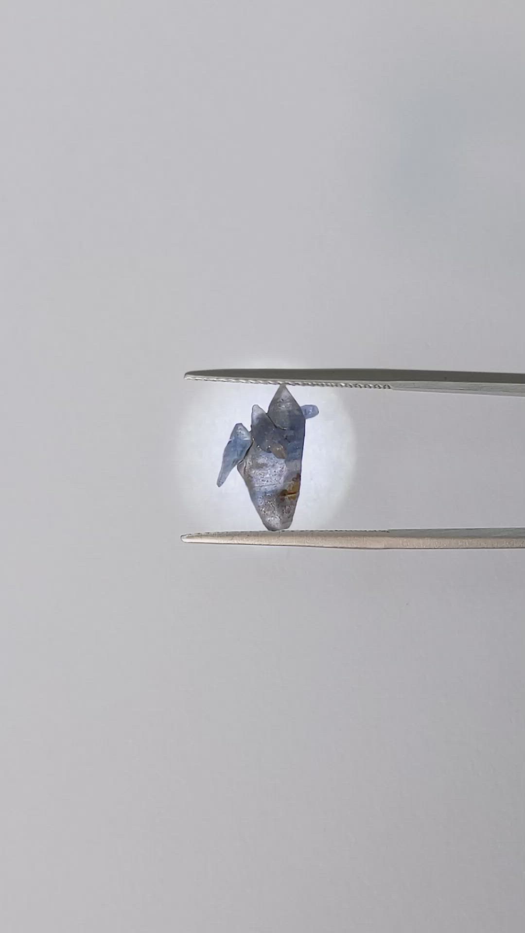 2.64 Ct. Blue Sapphire Crystal from Ceylon (Sri Lanka) Size Video