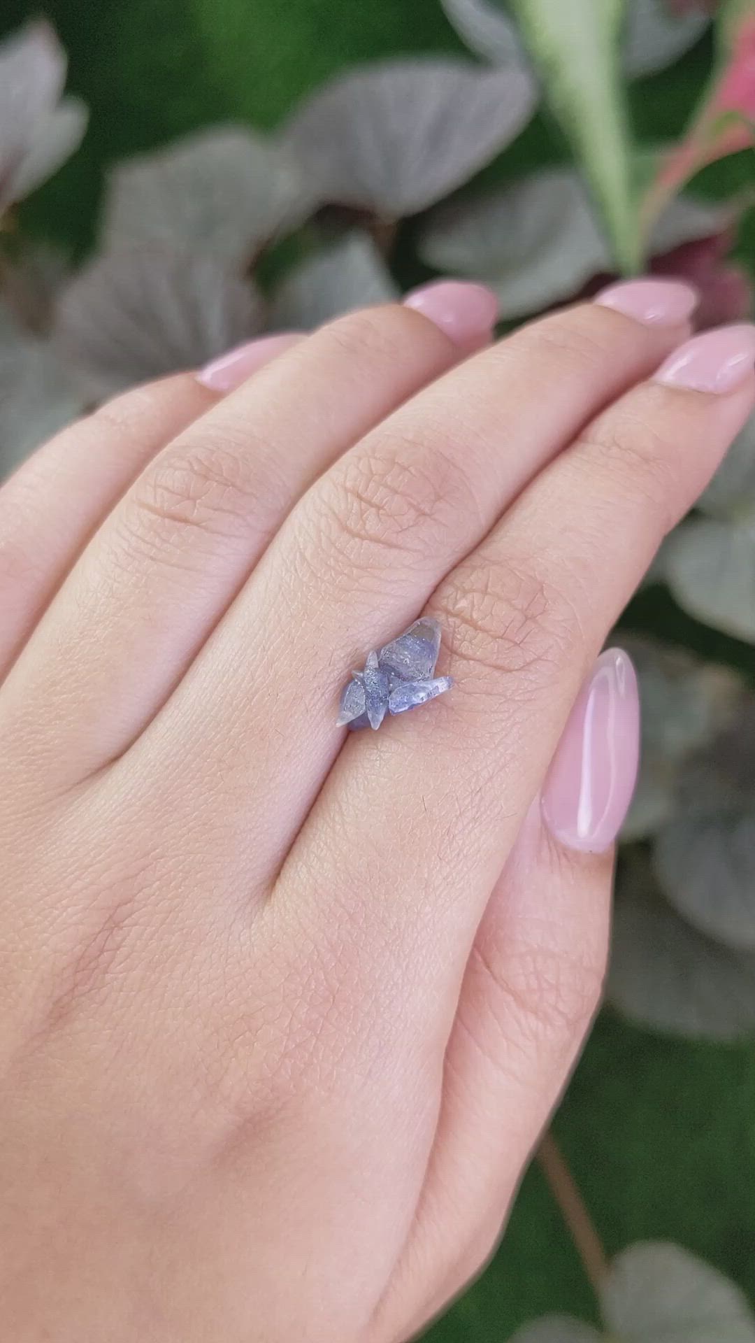 2.64 Ct. Blue Sapphire Crystal from Ceylon (Sri Lanka) Size Video
