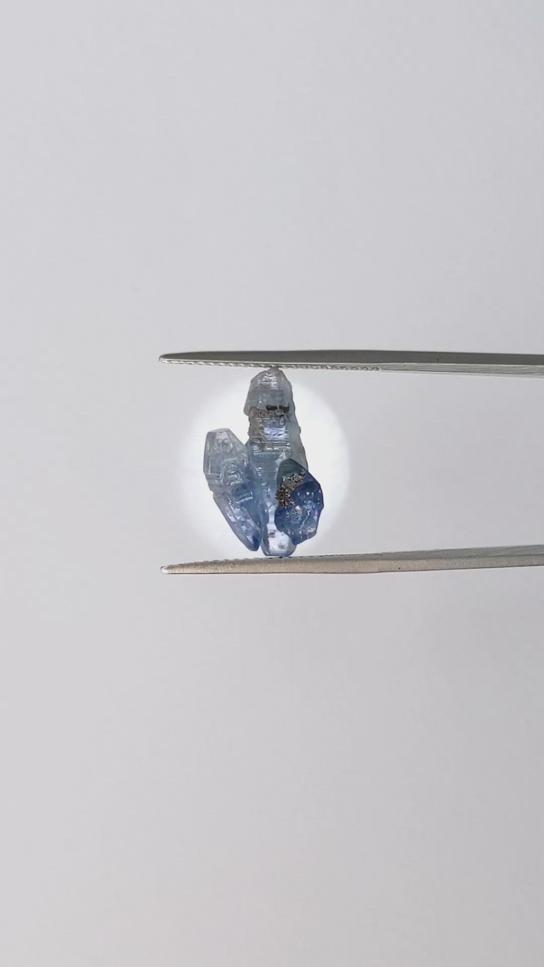 6.00 Ct. Blue Sapphire Crystal from Ceylon (Sri Lanka) Size Video