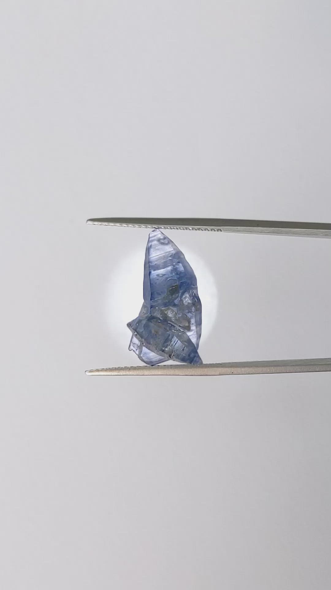 7.93 Ct. Blue Sapphire Crystal from Ceylon (Sri Lanka) Size Video