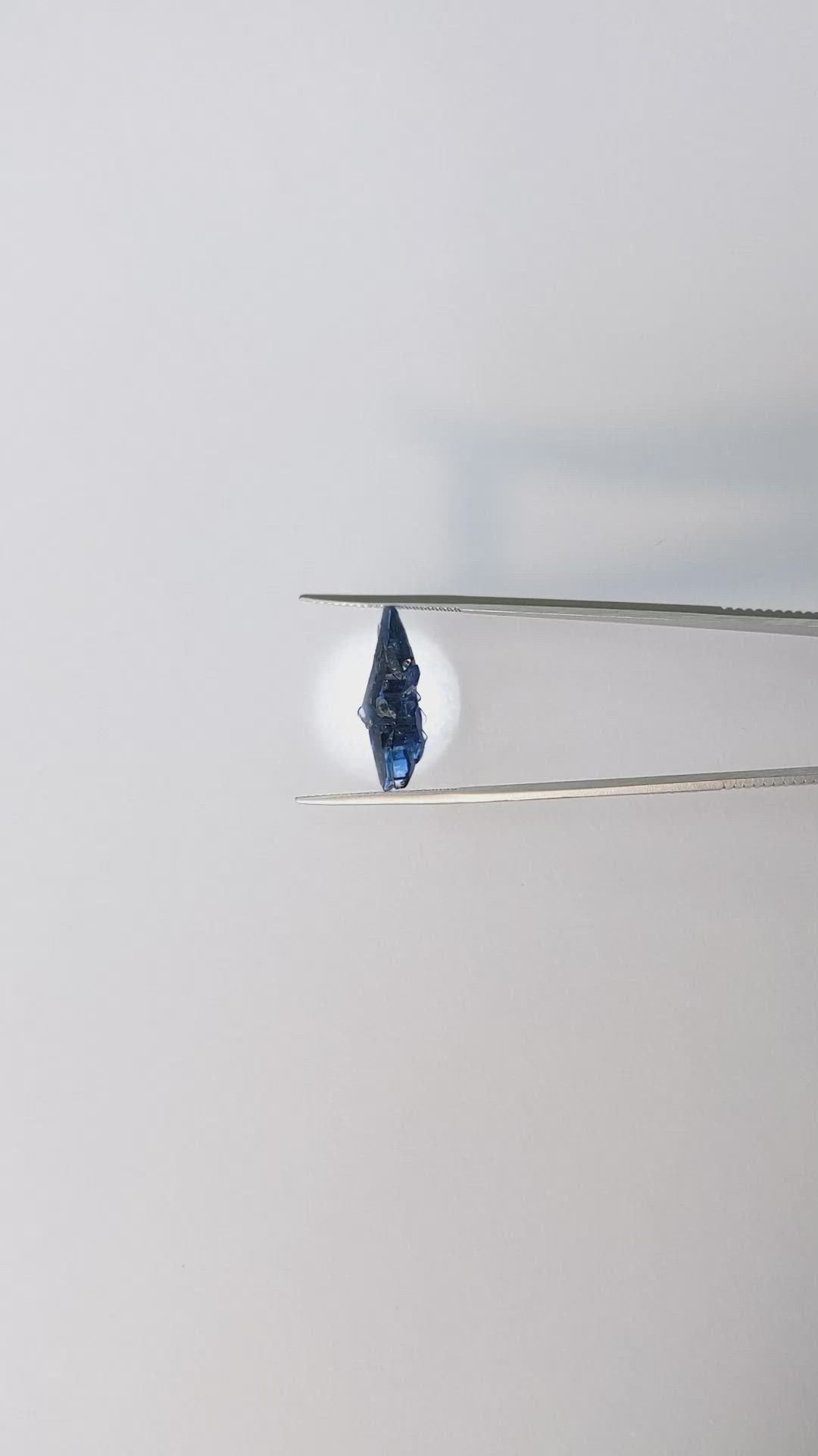 4.56 Ct. Blue Sapphire Crystal from Ceylon (Sri Lanka) Size Video