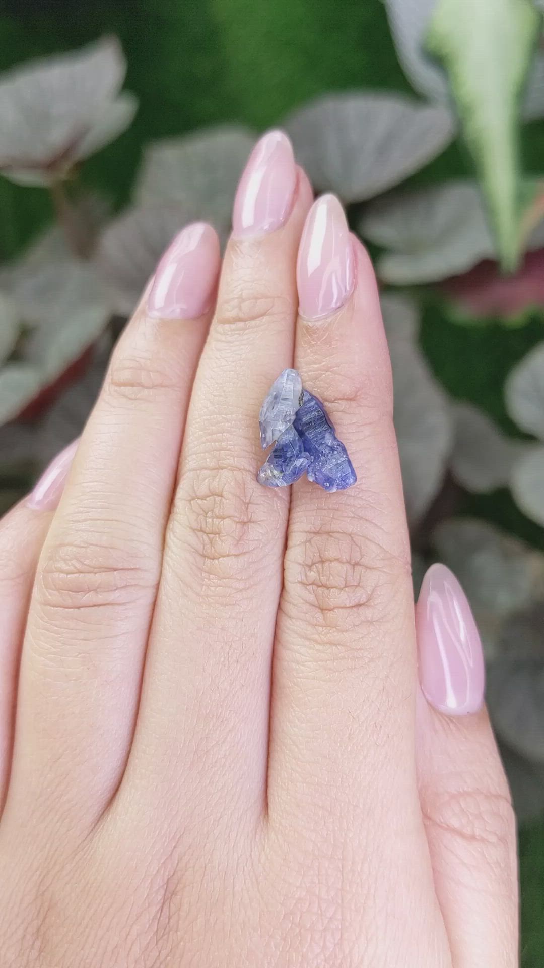 8.54 Ct. Blue Sapphire Crystal from Ceylon (Sri Lanka) Size Video