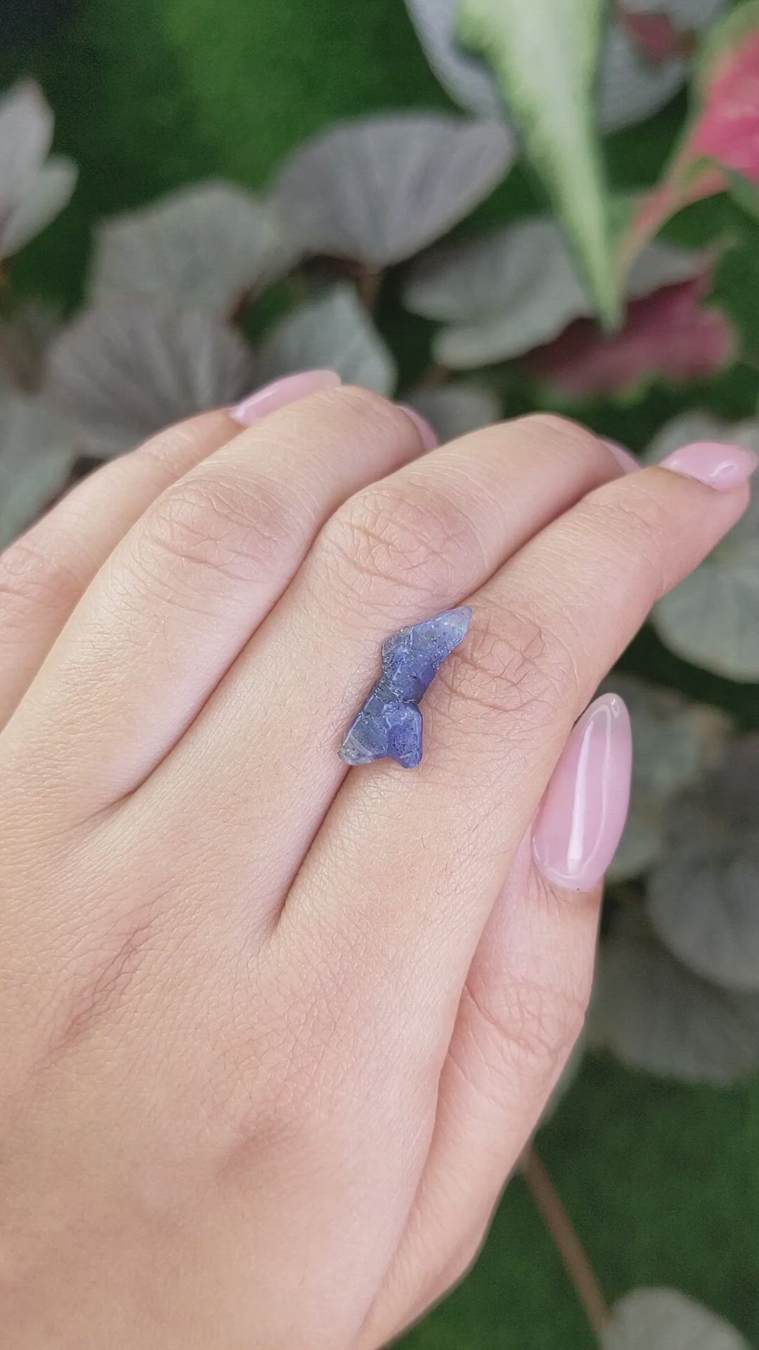 3.38 Ct. Blue Sapphire Crystal from Ceylon (Sri Lanka) Size Video