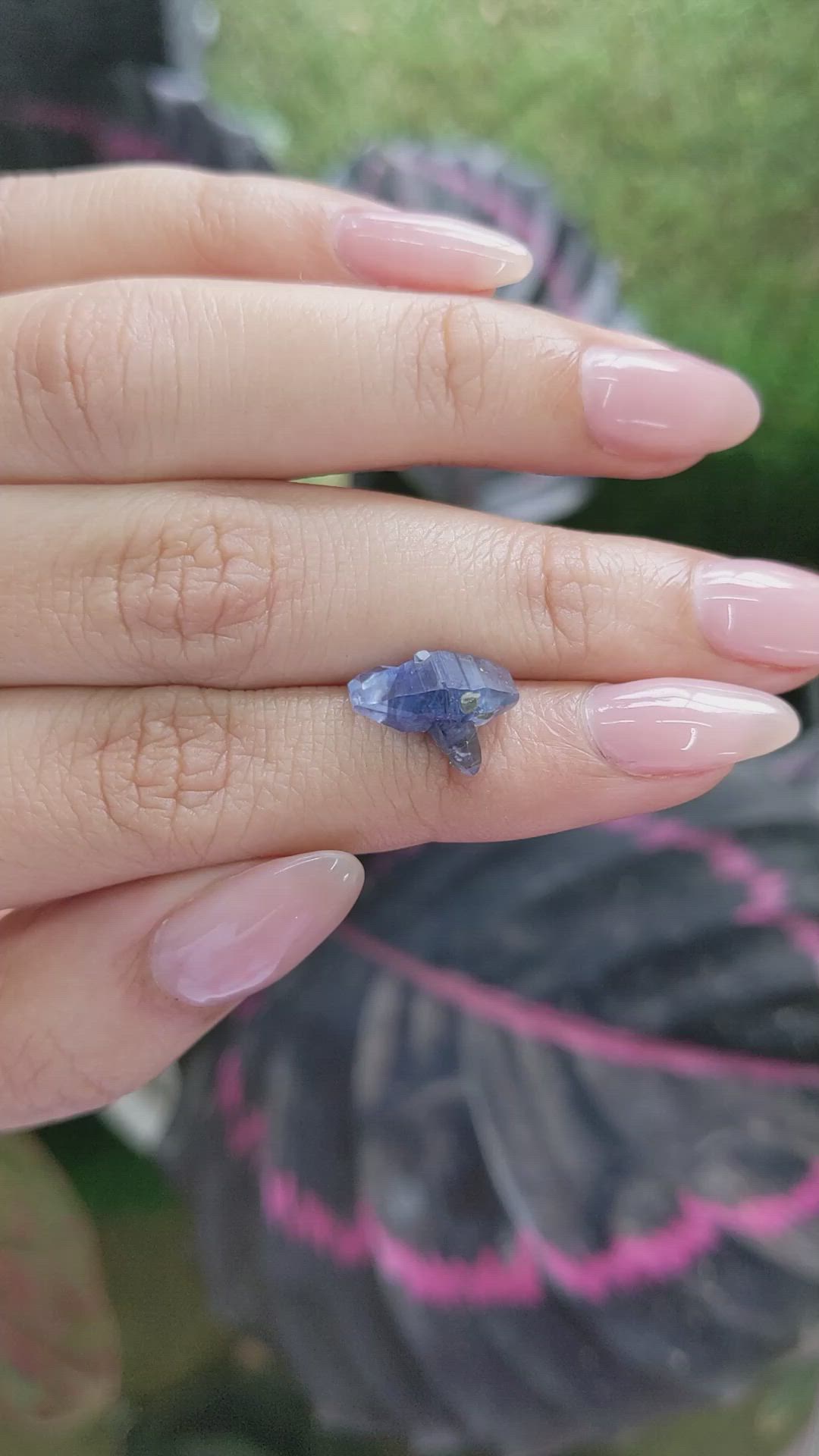 4.77 Ct. Blue Sapphire Crystal from Ceylon (Sri Lanka) Size Video