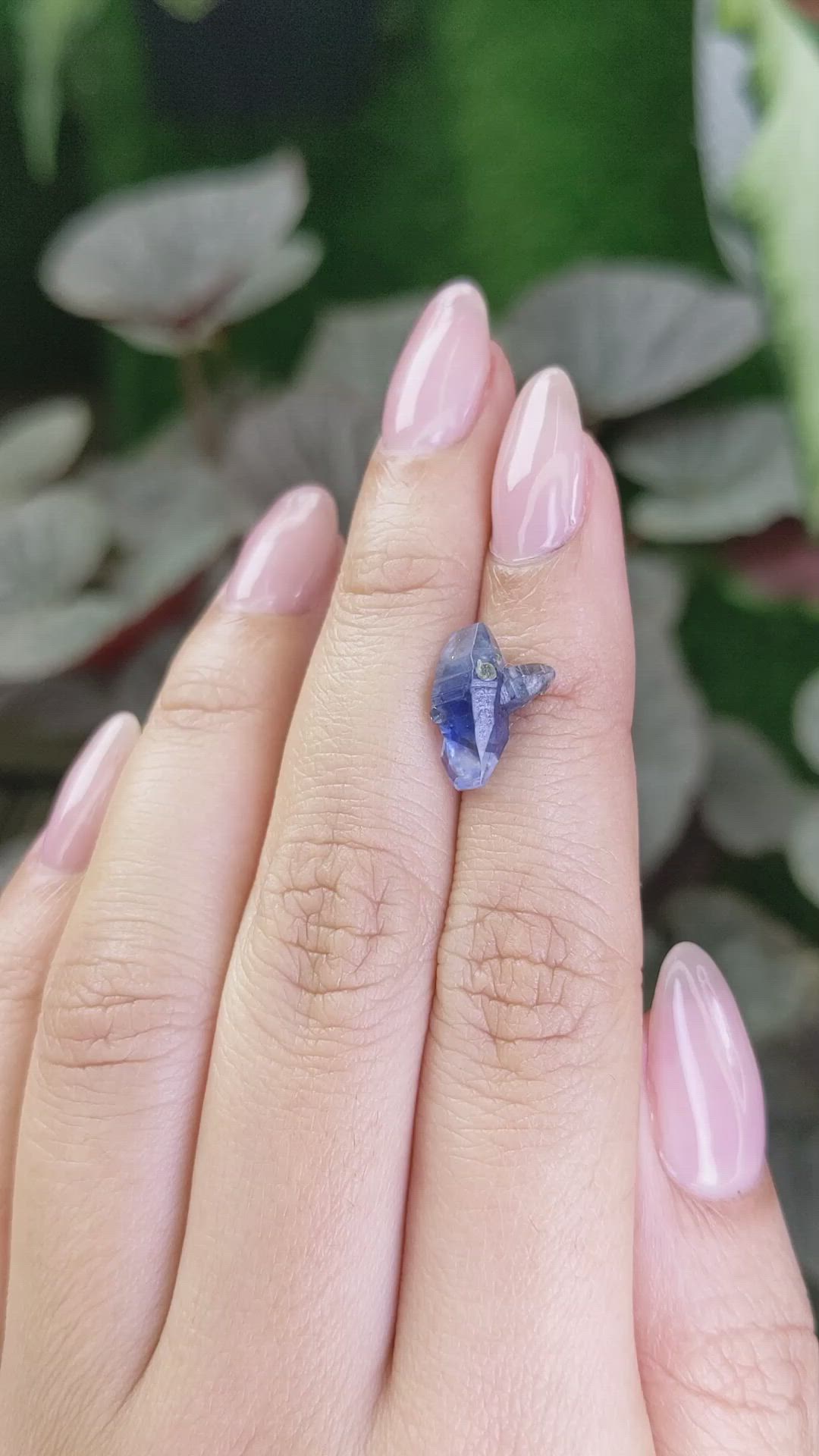 4.77 Ct. Blue Sapphire Crystal from Ceylon (Sri Lanka) Size Video