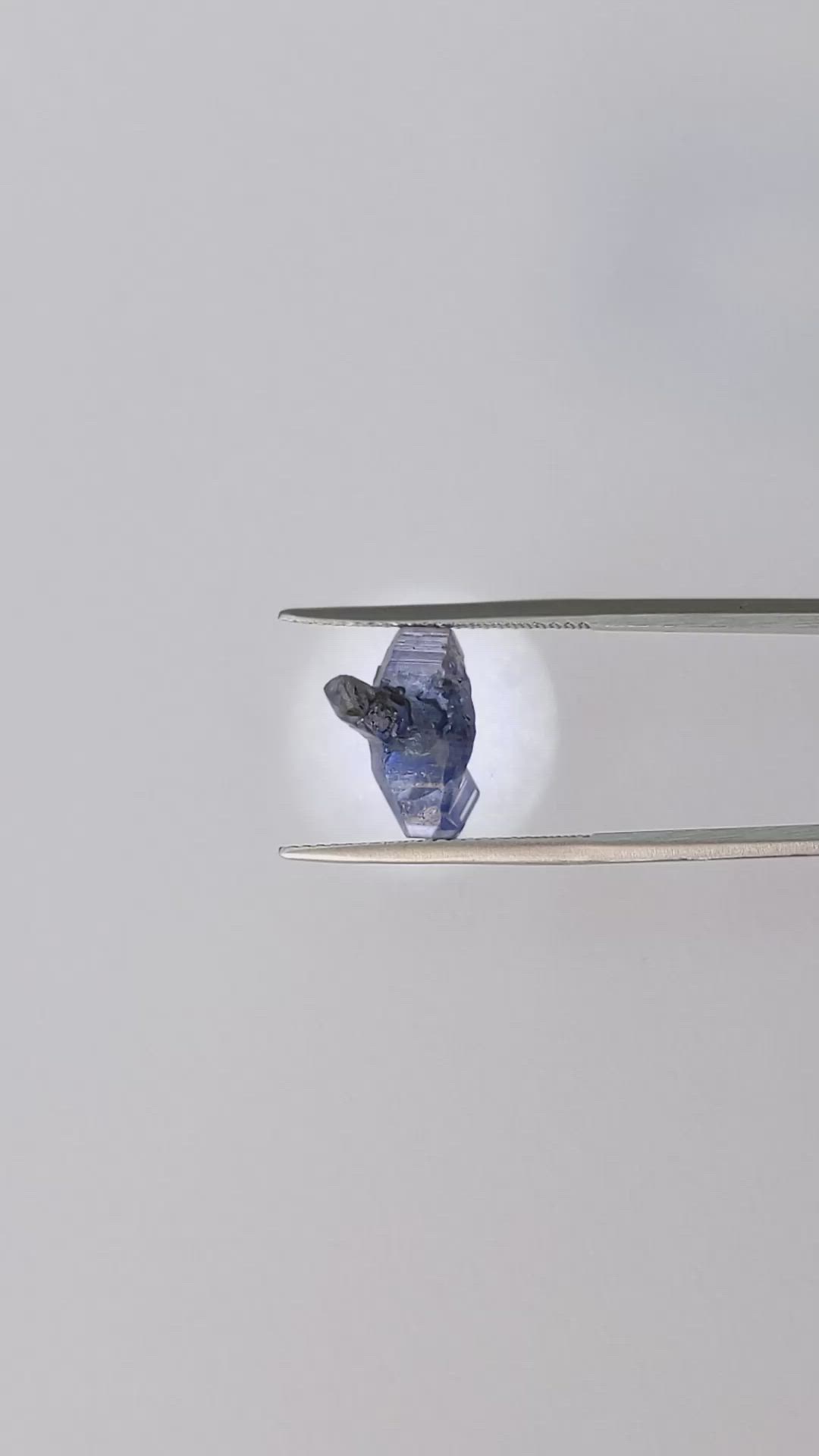 4.77 Ct. Blue Sapphire Crystal from Ceylon (Sri Lanka) Size Video