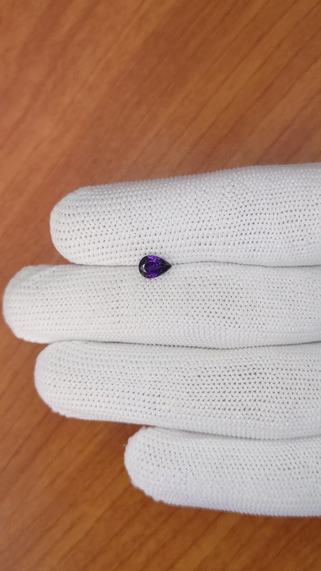 0.59 Ct. Purple Sapphire from Ceylon (Sri Lanka) Size Video