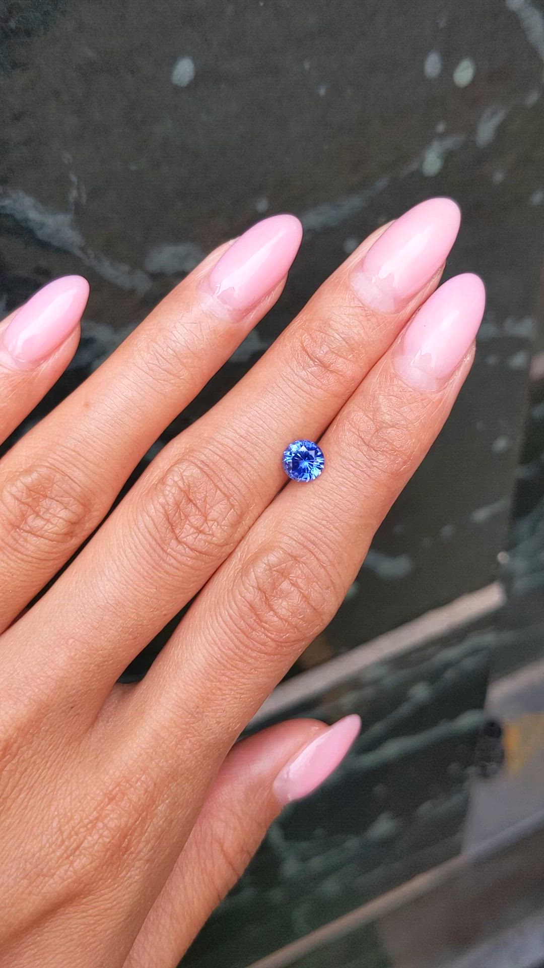 1.09 Ct. Blue Sapphire from Ceylon (Sri Lanka) Size Video